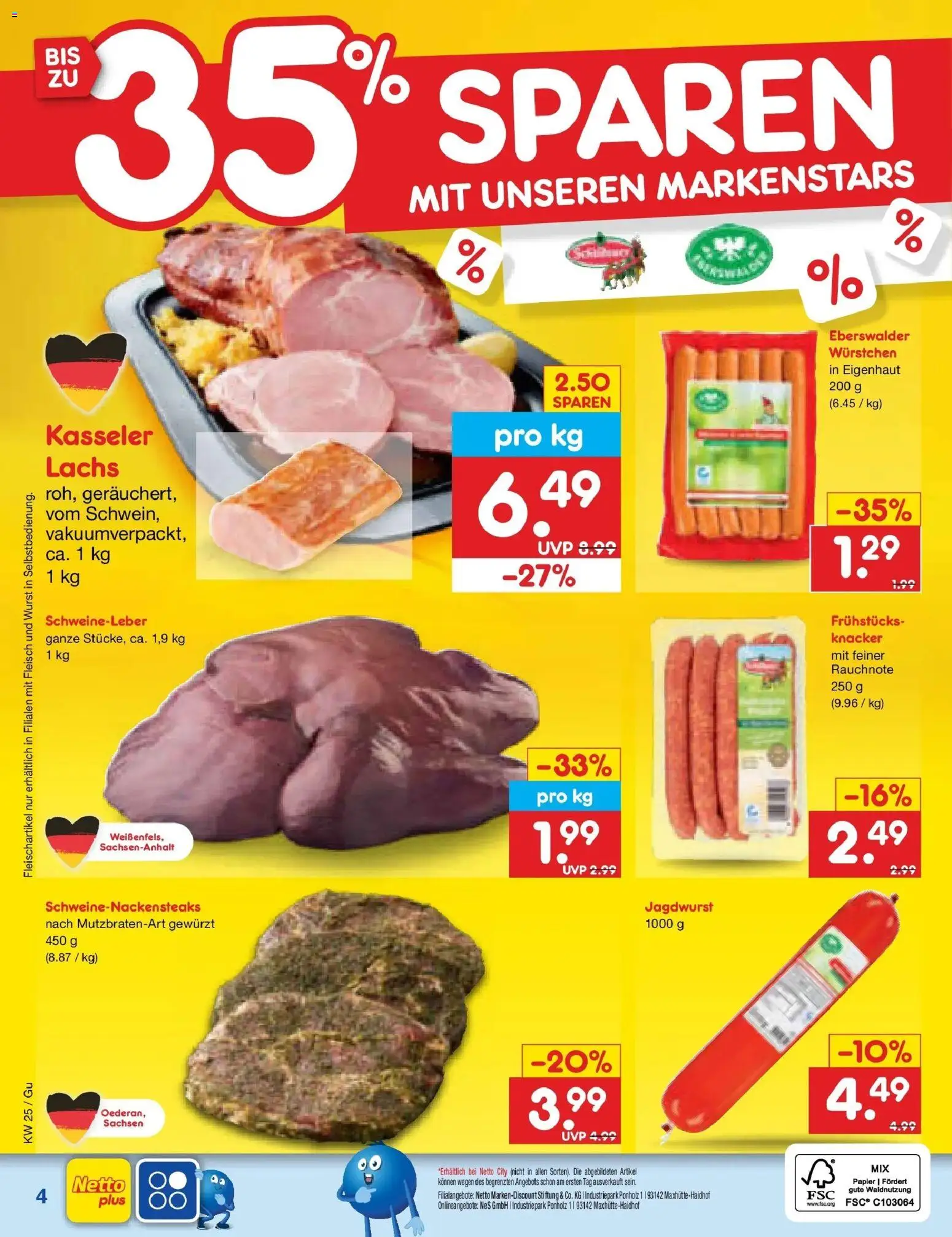 Netto Marken-Discount Prospekt Augustusburg – gültig ab 14.06.2026 | Seite: 60 | Produkte: Lachs, Wurst, Fleisch