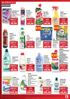 Náhled letáku JELEN Prací gel, různé druhy 3,6 l od 16.09.2026 | Strana: 46 | Produkty: Wc blok, Prací gel, Osvěžovač vzduchu, Sanytol