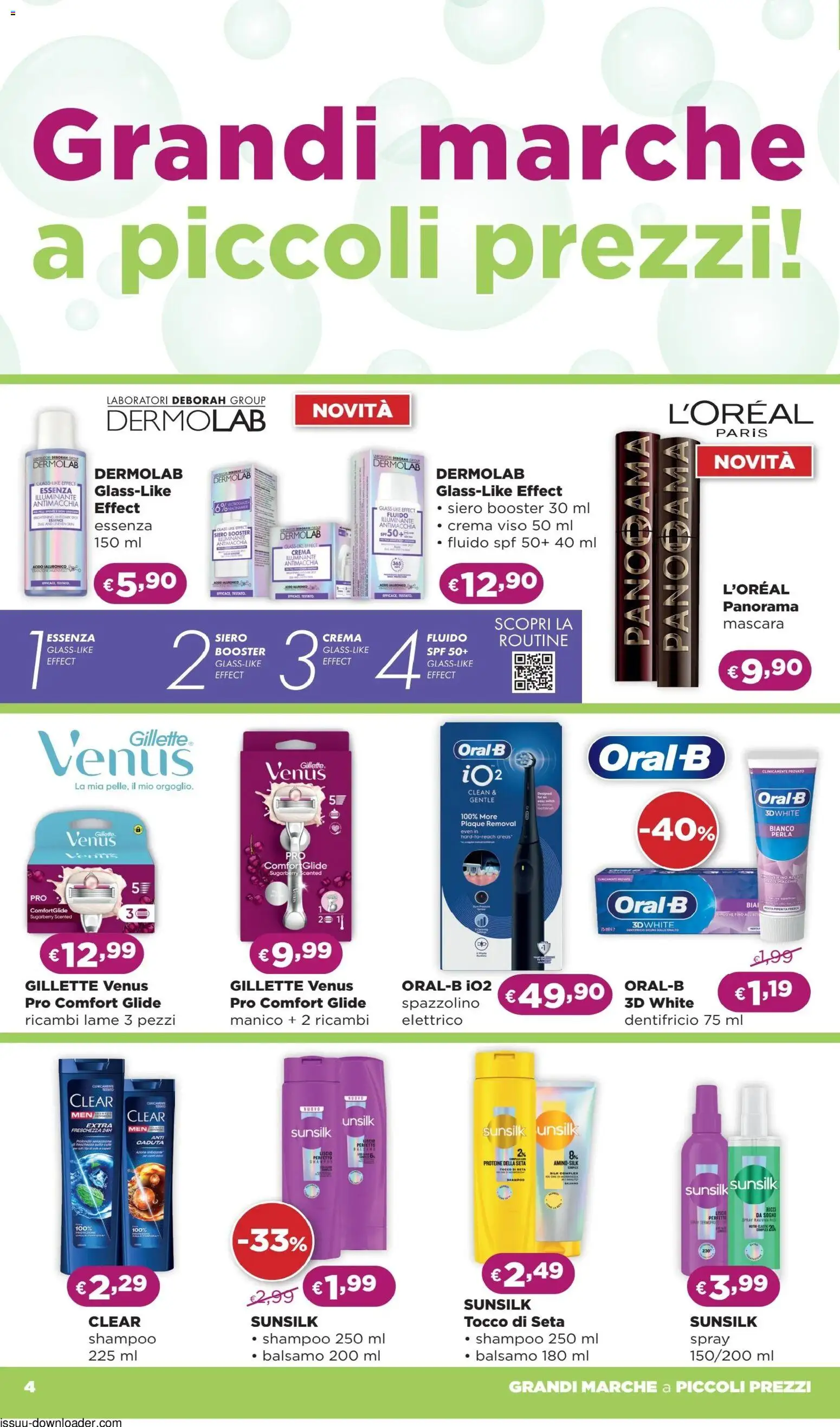 Volantino La Saponeria del 09.04.2026 | Pagina: 4 | Prodotti: Illuminante, Mascara, Shampoo, Balsamo