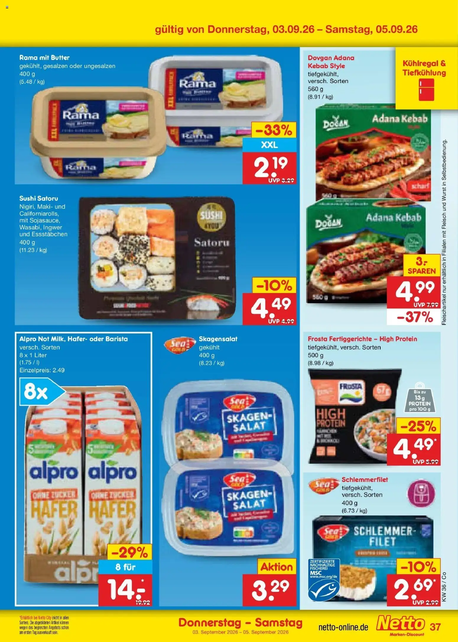 Netto Marken-Discount Prospekt Bitterfeld-Wolfen (ab 31.08.2026) » Angebote | Seite: 49 | Produkte: Frosta, Zucker, Wurst, Salat