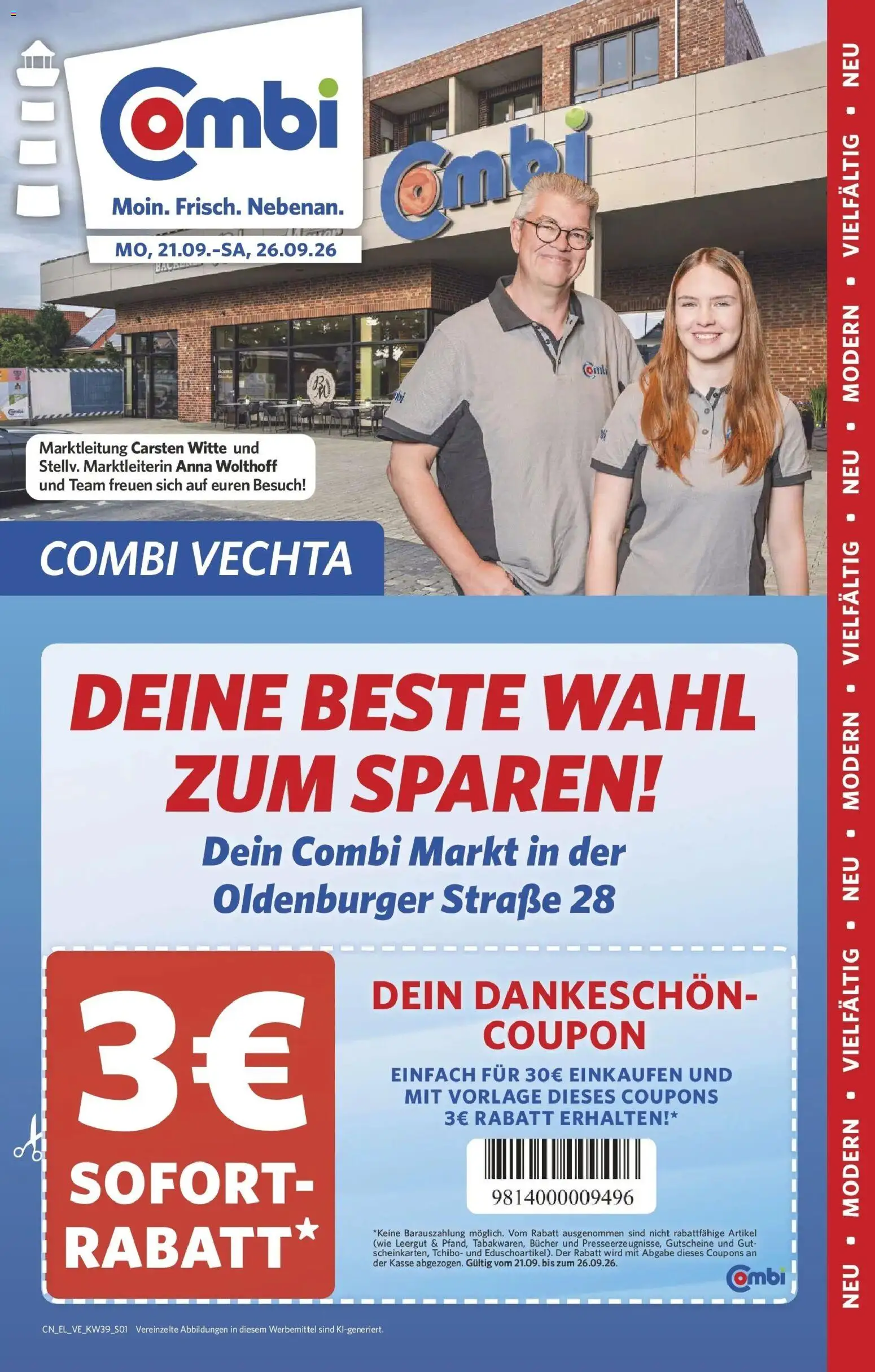 Combi Vechta Montag, 21. September Top Angebote