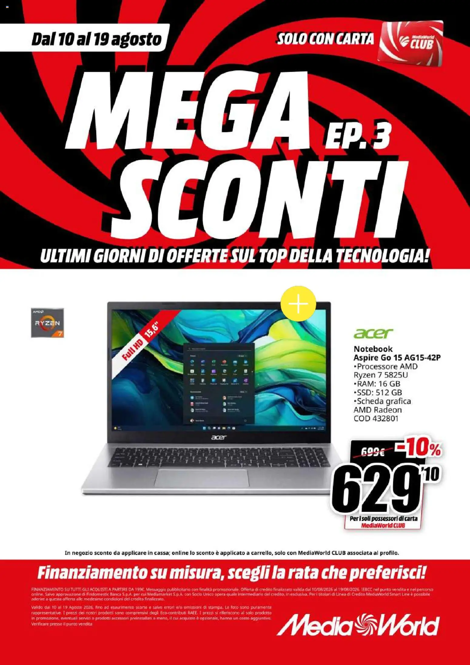 Volantino Media World del 10/08/2026 | Pagina: 13