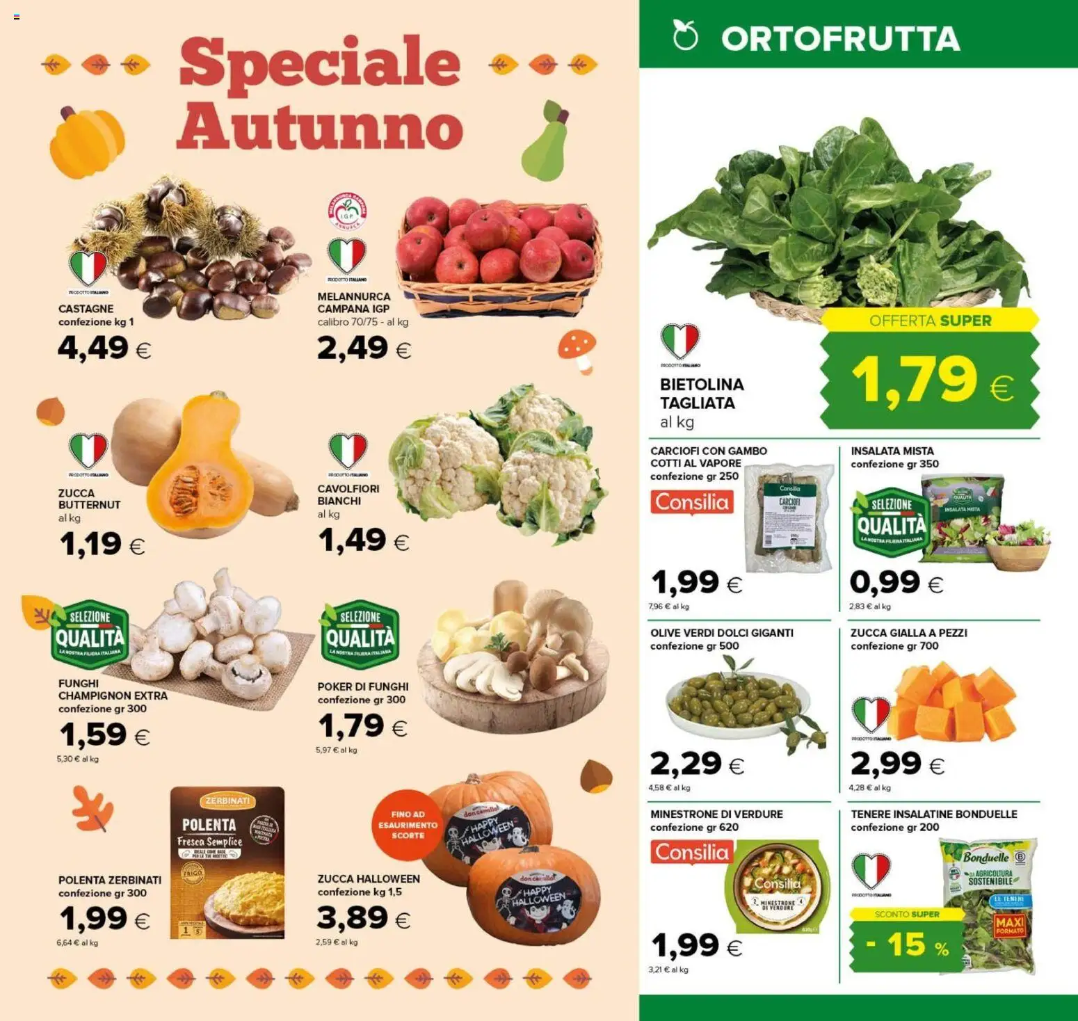 Volantino Tigre del 22/10/2026 | Pagina: 8 | Prodotti: Verdure, Funghi, Carciofi, Zucca