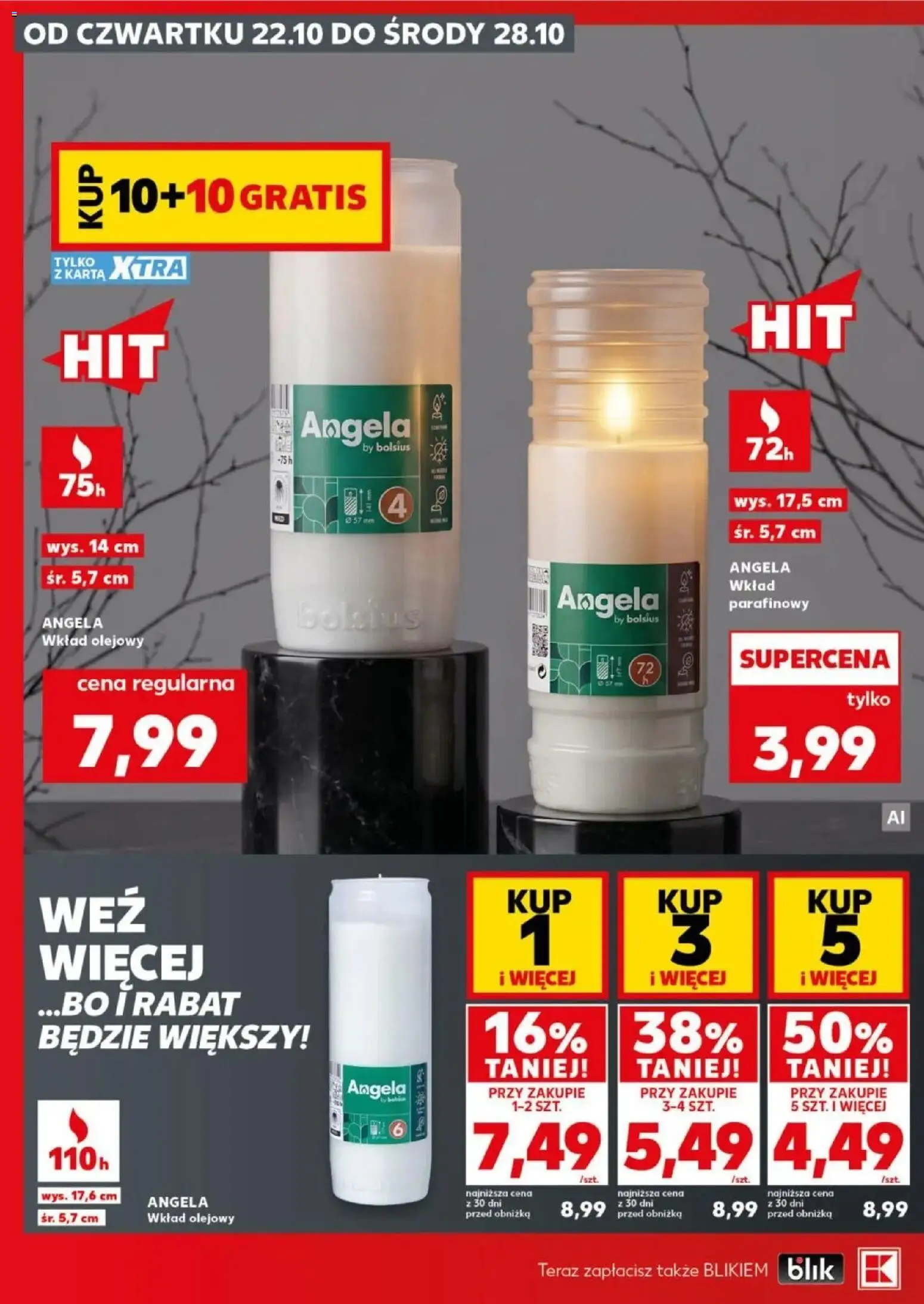 Kaufland gazetka - Znicze od 22.10.2026 - od jutra PDF | Strona: 16 | Produkty: Karta