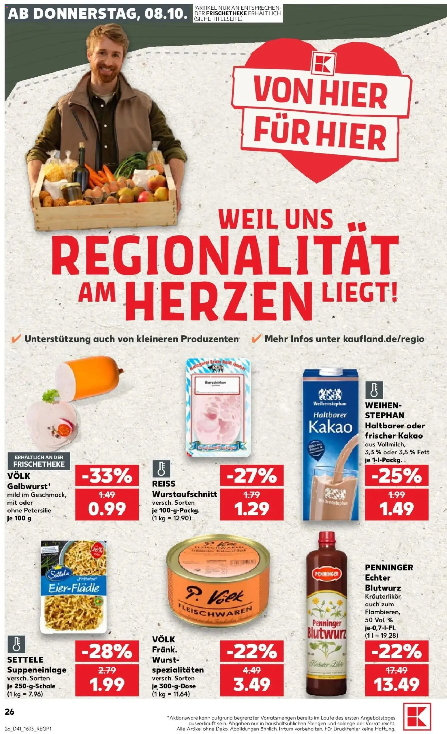 Prospekt Kaufland ab 05.10.2026 » Angebote Online zum Blättern | Seite: 36 | Produkte: Spezialitäten, Wurst, Petersilie