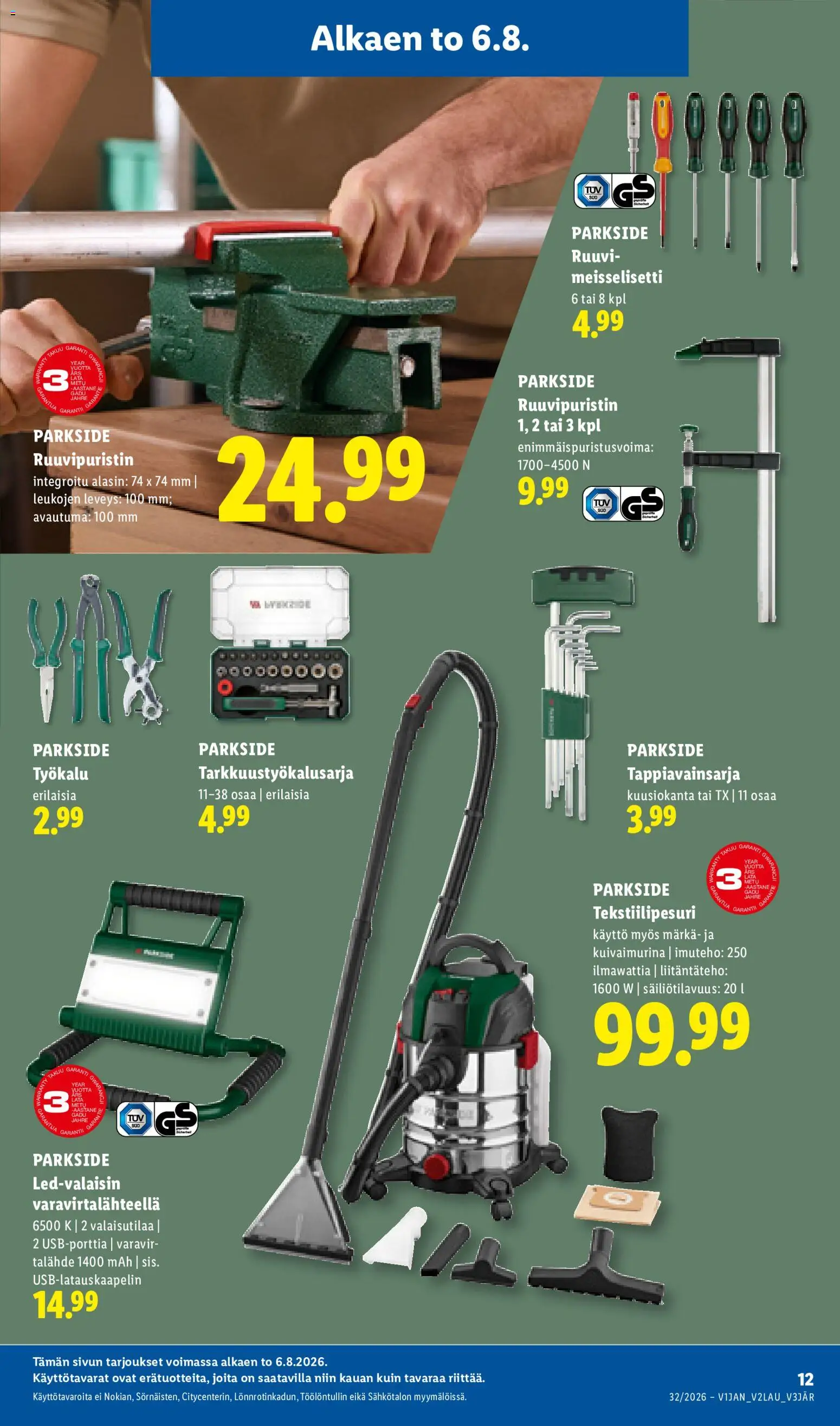 Lidl tarjoukset - Parkside – voimassa 06/08/2026 alkaen | Sivu: 3 | Tuotteet: Varavirtalähde