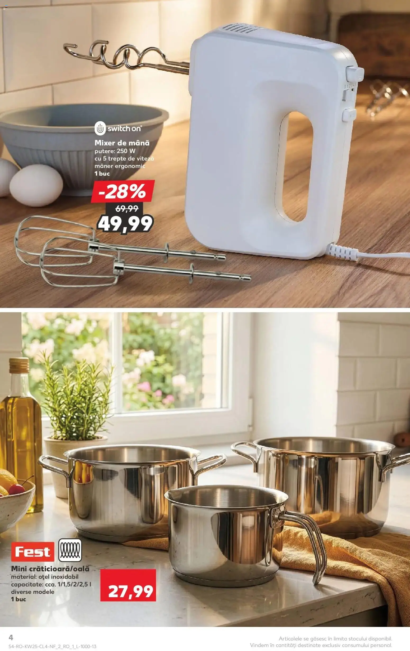 Noul catalog Kaufland – valabil de la 17.06.2026 | Pagină: 4 | Produse: Mixer, Mâner
