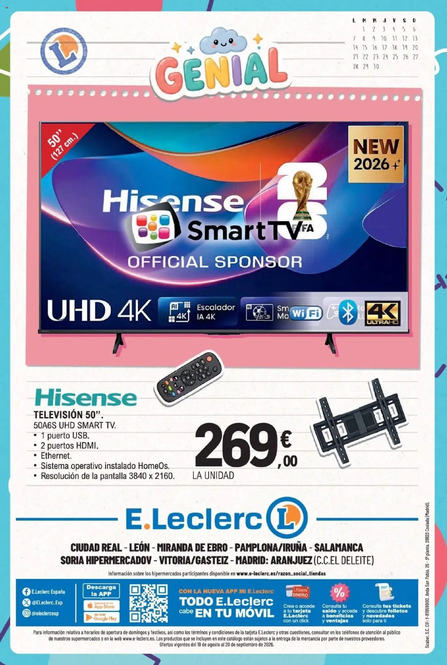 E.Leclerc Miranda de Ebro │ válido desde el 10/08/2026 | Página: 64 | Productos: Móvil, Televisión