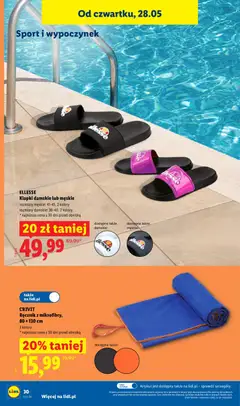 Pogląd oferty "ELLESSE Klapki damskie lub męskie, rozmiary męskie: 41-45, 2 kolory rozmiary damskie: 36-40, 2 kolory" - ważna od 25.05.2026 | Strona: 38