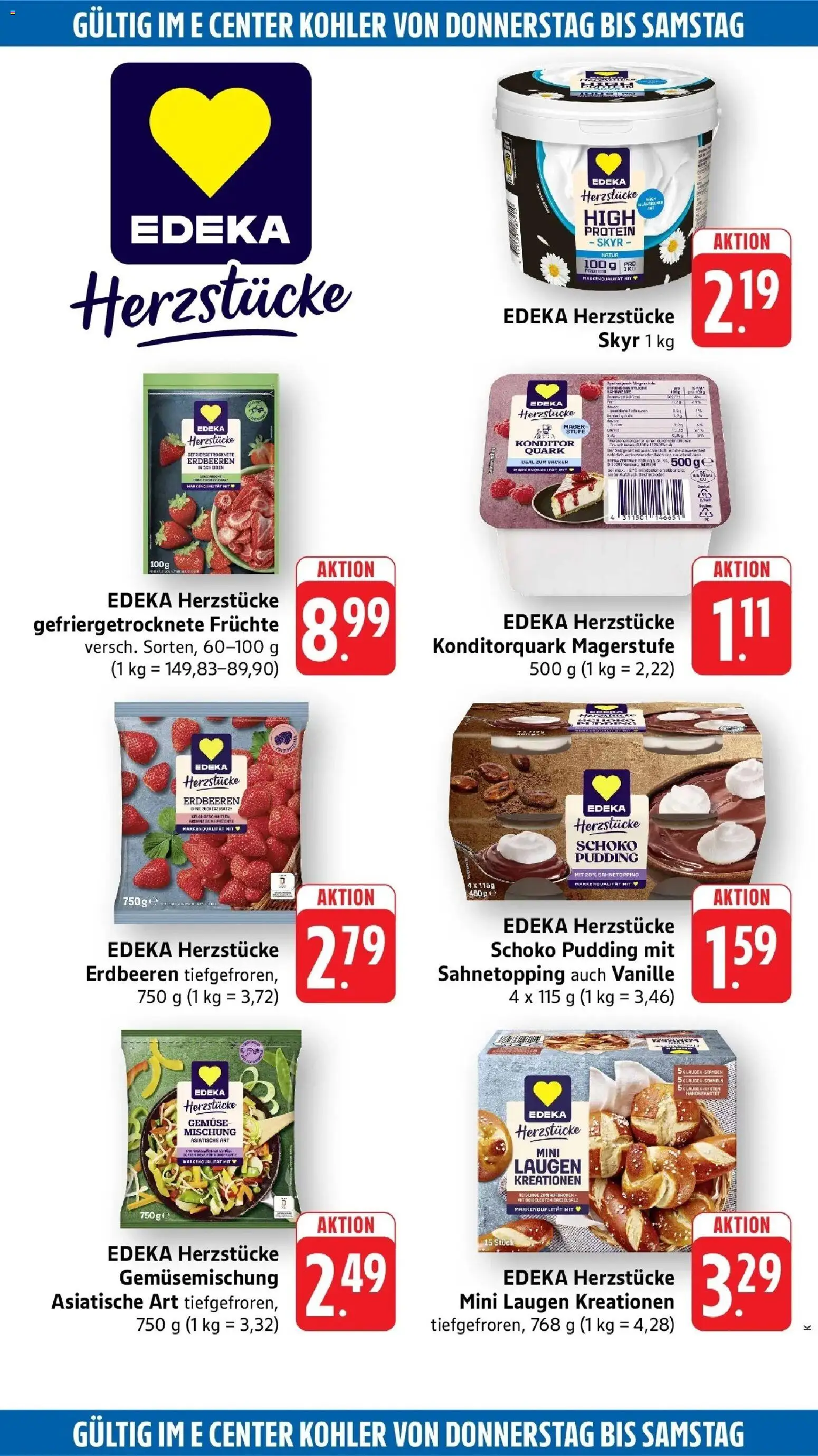 Edeka Prospekt Kehl (ab 07.09.2026) » Angebote Online | Seite: 44 | Produkte: Pudding, Skyr, Gemüse, Erdbeeren