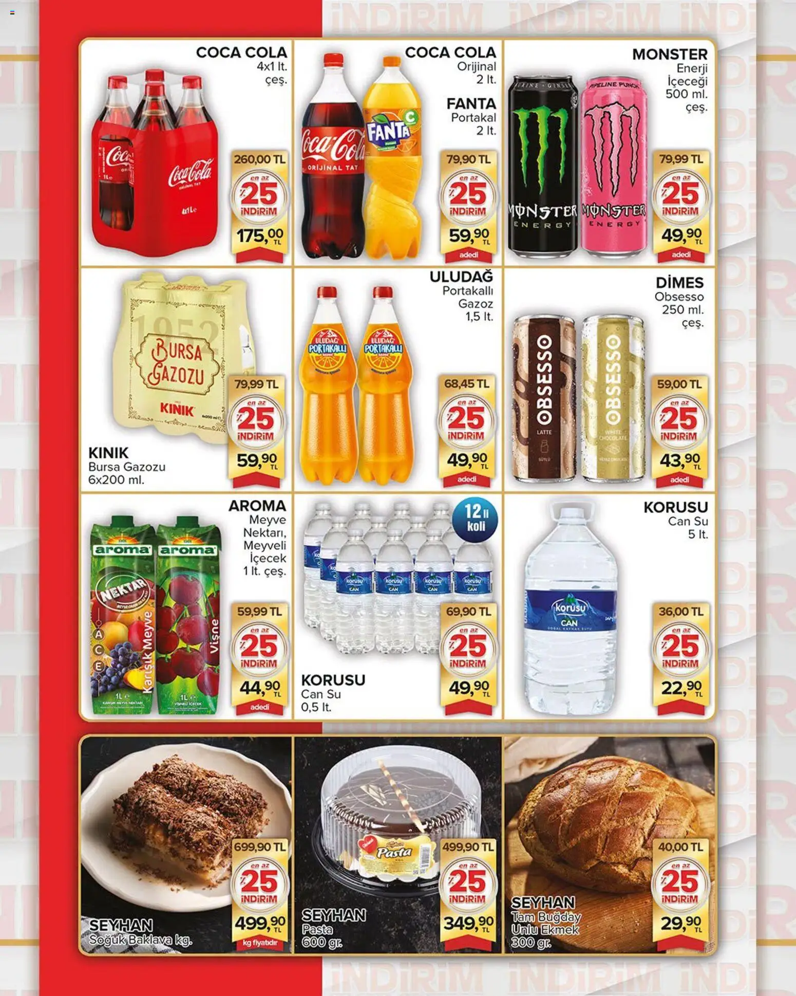 Seyhanlar Market Katalog - 25 Ağustos 2026 tarihinden itibaren geçerlidir | Sayfa: 5 | Ürünler: Ekmek, Portakal, Vişne, Fanta