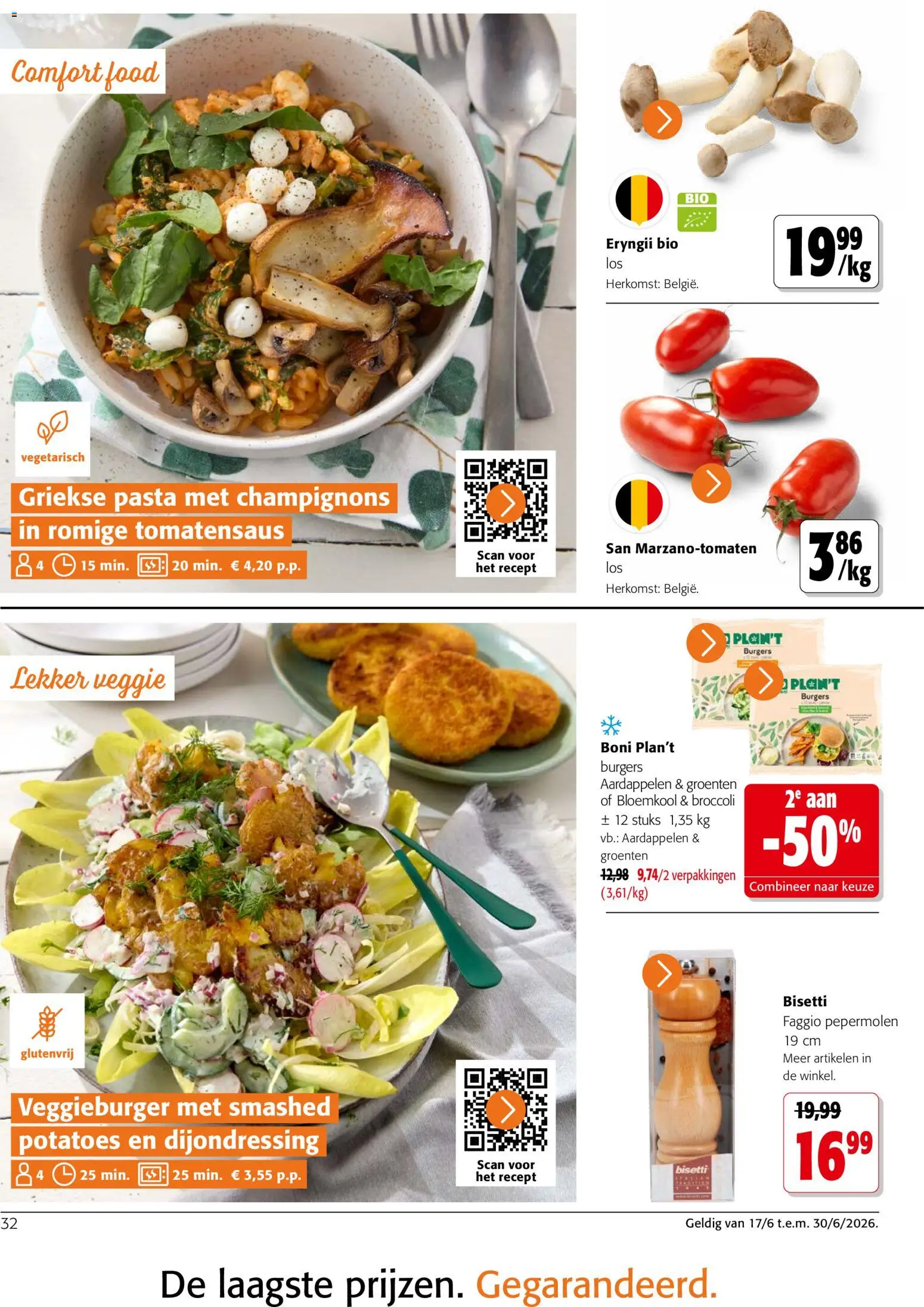 {H1} | Pagina: 32 | Producten: Pasta, Groenten, Bloemkool, Broccoli