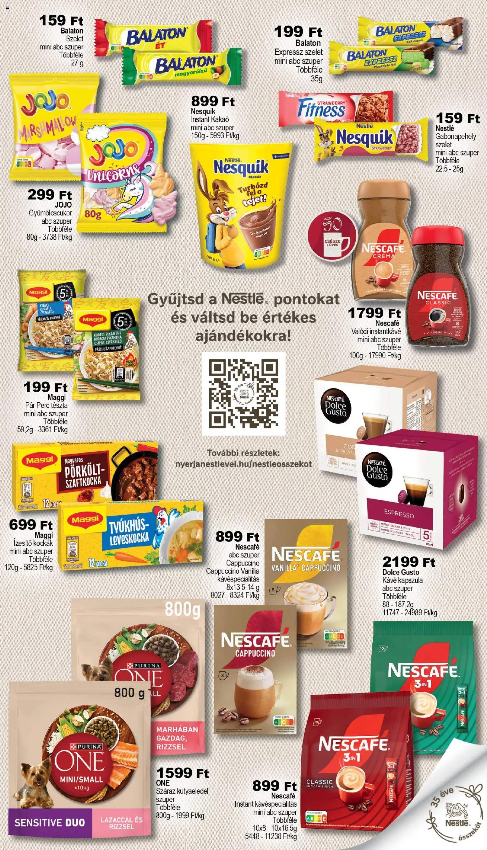 COOP akciós ujság - amely érvényes a következő dátumtól: 2026.09.17. | Oldal: 5 | Termékek: Dolce Gusto, Szelet, Cappuccino, Purina