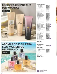 Vista previa Catálogo AVON campaña 8 válido desde el 01/08/2026 | Página: 88 | Productos: Loción corporal, Eau de parfum