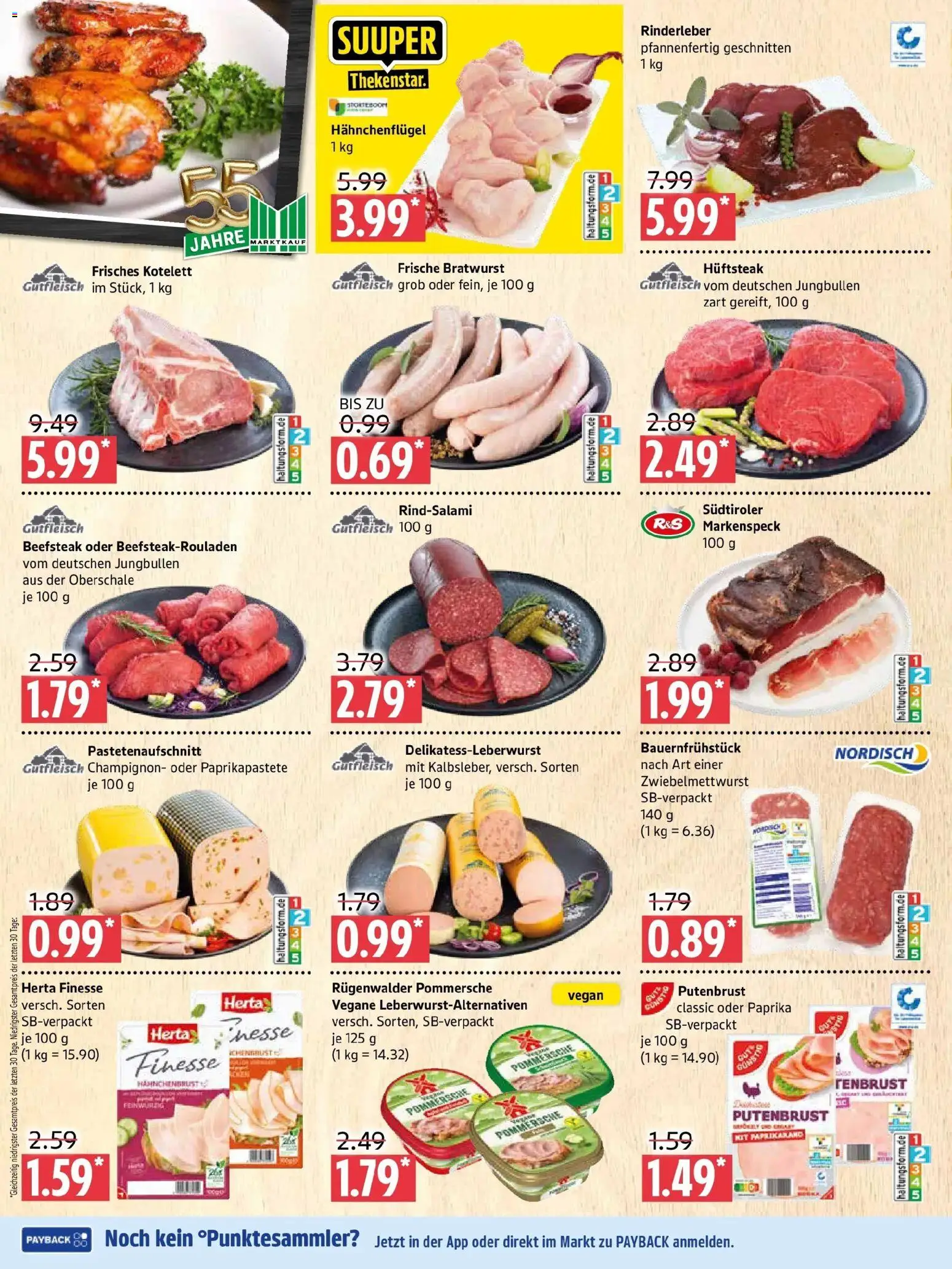 Marktkauf Prospekt Prenzlau (ab 07.09.2026) » Angebote online | Seite: 2 | Produkte: Putenbrust, Bratwurst, Paprika, Herta finesse
