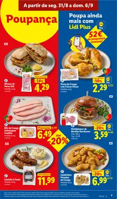 Pré-visualização Salsicha Crioula, Salsicha Crioula Vendido ao kg válido de 31/08/2026 | Página: 7 | Produtos: Frango, Hambúrguer, Bife, Panados