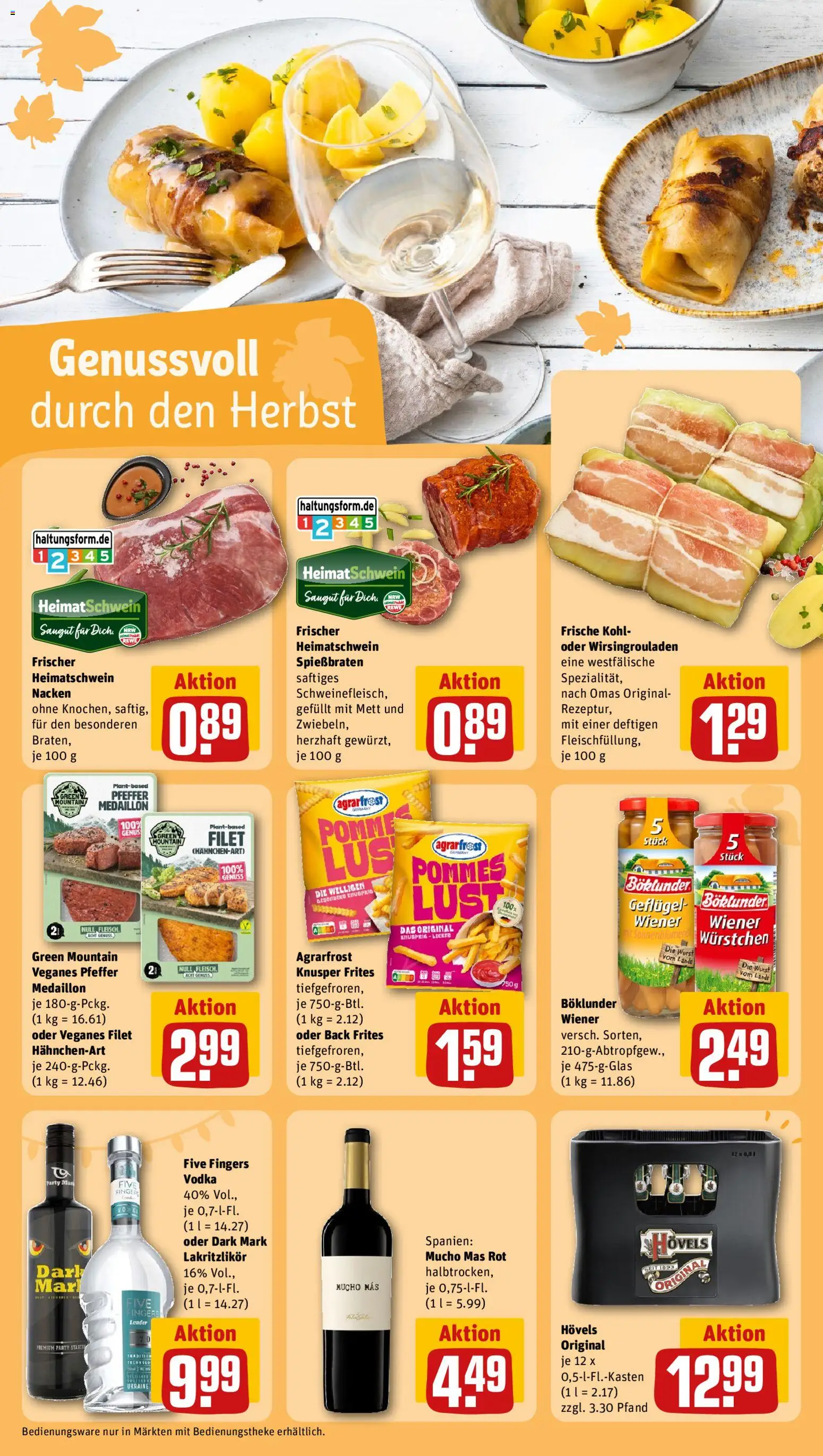Rewe ihr Kaufpark Prospekt – gültig ab 05.10.2026 | Seite: 20 | Produkte: Pfeffer, Wurst, Vodka, Fleisch