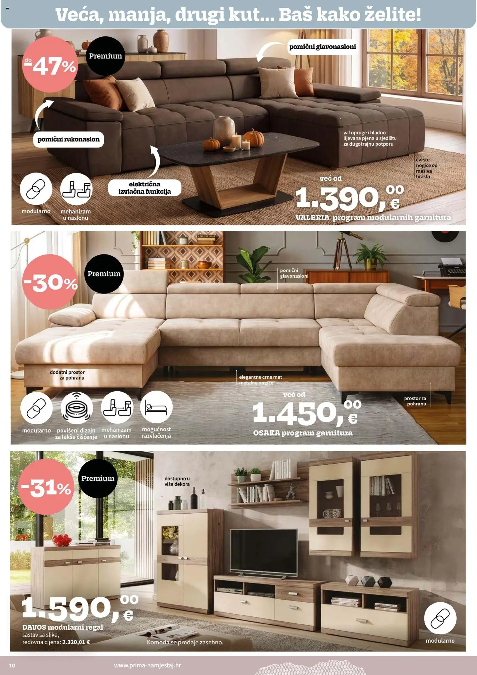 Prima katalog | vrijedi od 01.10.2026 | Stranica: 10 | Proizvodi: Komoda, Bas, Pjena, Regal
