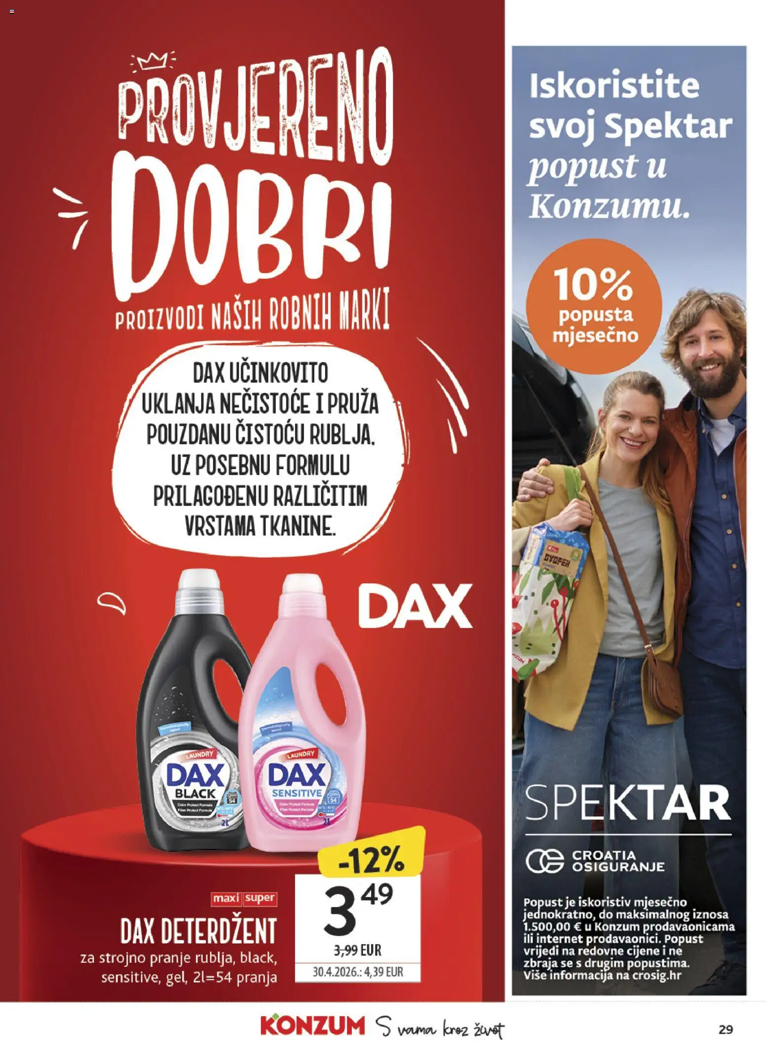 Konzum HR akciós ujság - amely érvényes a következő dátumtól: 2026.09.16. | Oldal: 29