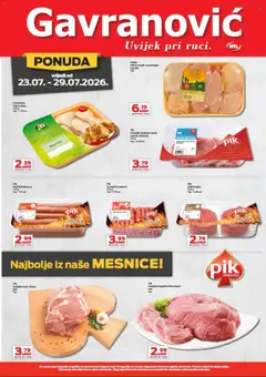 Gavranović Katalog - Pregled kataloga iz trgovine Gavranović, vrijedi od 23.07.2026