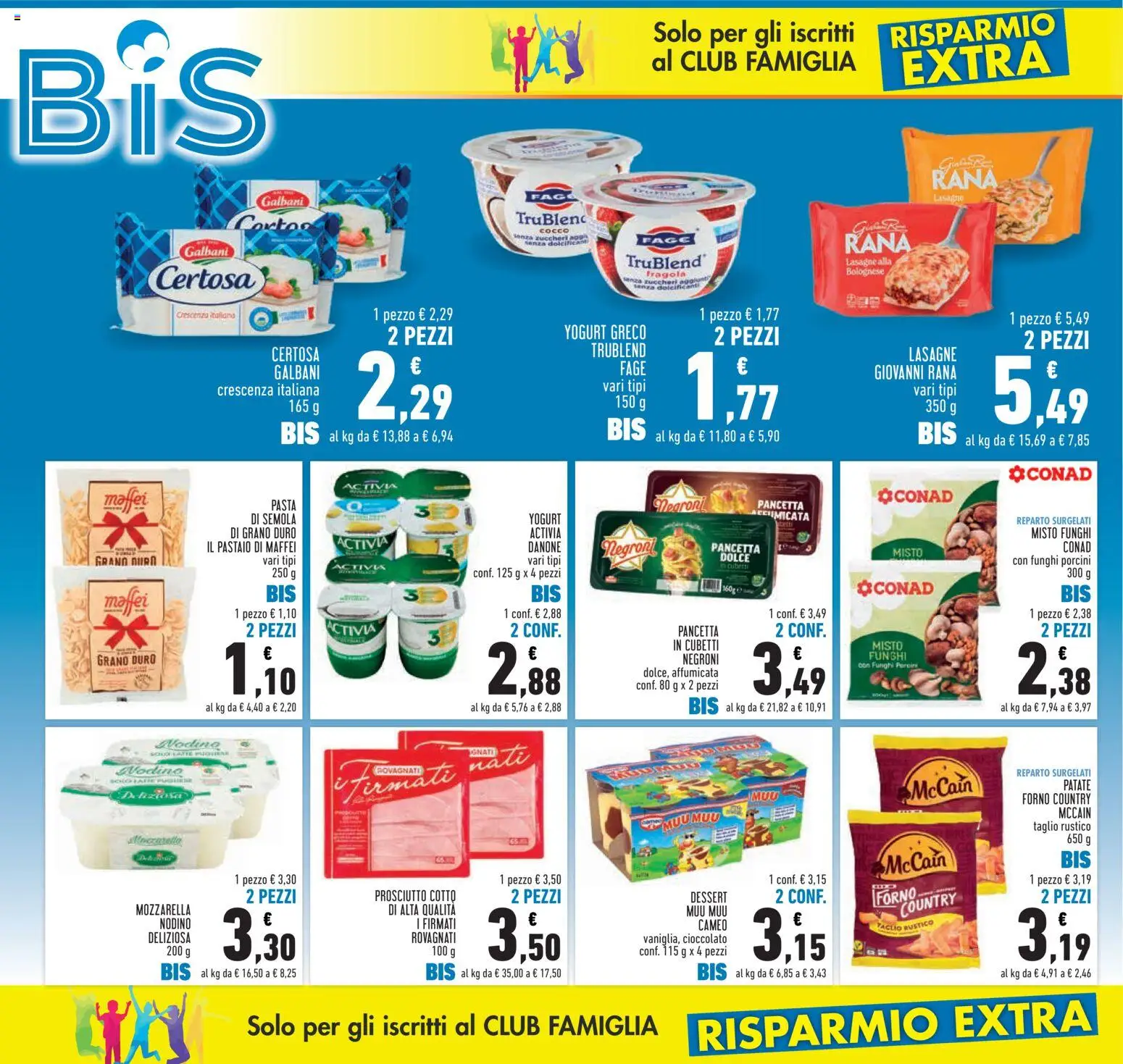 Volantino Conad del 08/10/2026 | Pagina: 2 | Prodotti: Cioccolato, Patate, Taglio, Funghi