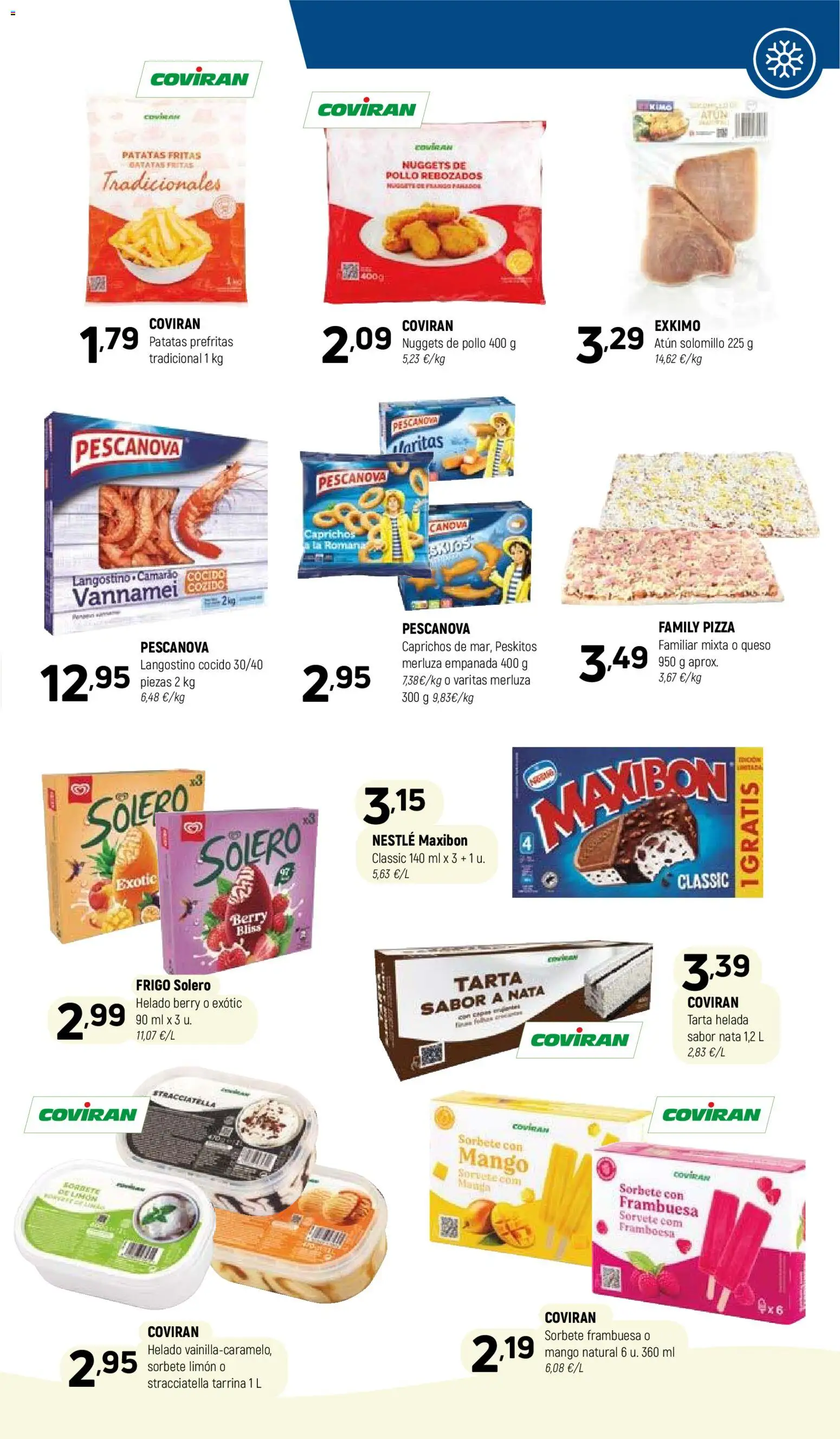 Coviran - Figueres │ válido desde el 19.05.2026 | Página: 9 | Productos: Pizza, Helado, Ρούτερ, Nuggets