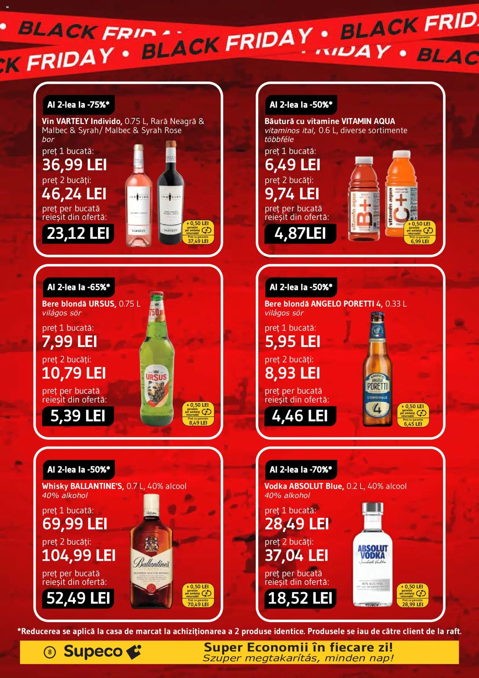 Noul catalog Supeco – valabil de la 22.10.2026 | Pagină: 8 | Produse: Aplică, Raft, Bere, Aqua