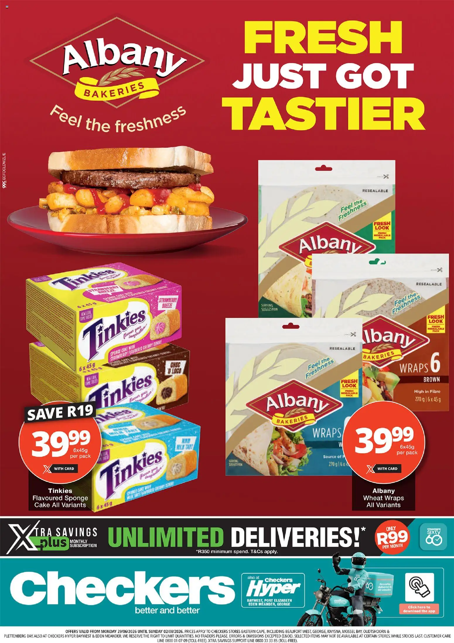 New Checkers catalogue – valid from 29/06/2026 | Page: 1 | Products: Cake