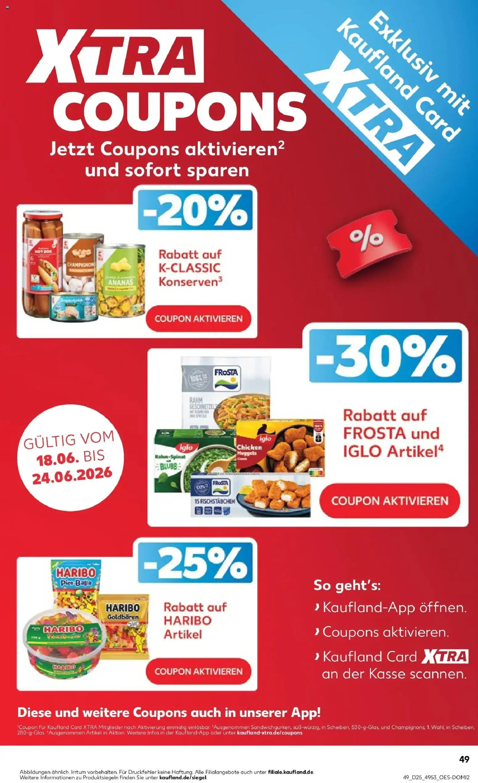 Kaufland Prospekt Aachen – gültig ab 15.06.2026 | Seite: 58 | Produkte: Haribo, Iglo, Frosta, Fischstabchen