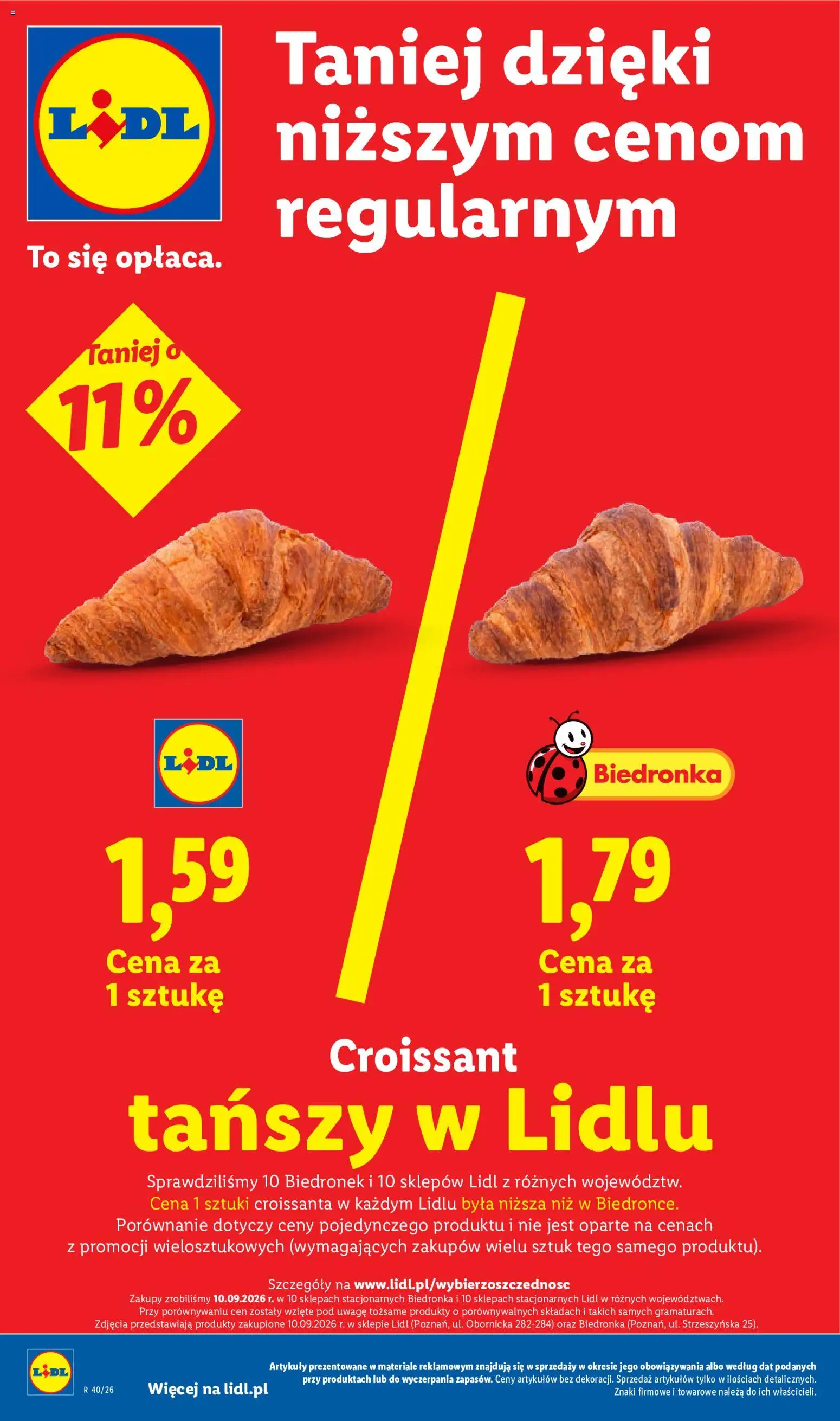 Lidl Polsko leták od 28.09.2026 | Strana: 26 | Produkty: Croissant