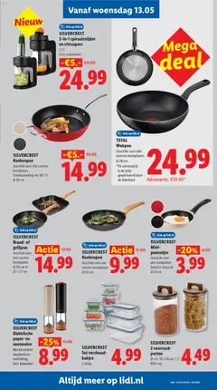 Lidl folder week 20 - Voorbeeld van een folder van Lidl, geldig van 11.05.2026 | Pagina: 35 | Producten: Pan, Grill, Verlichting, Batterijen