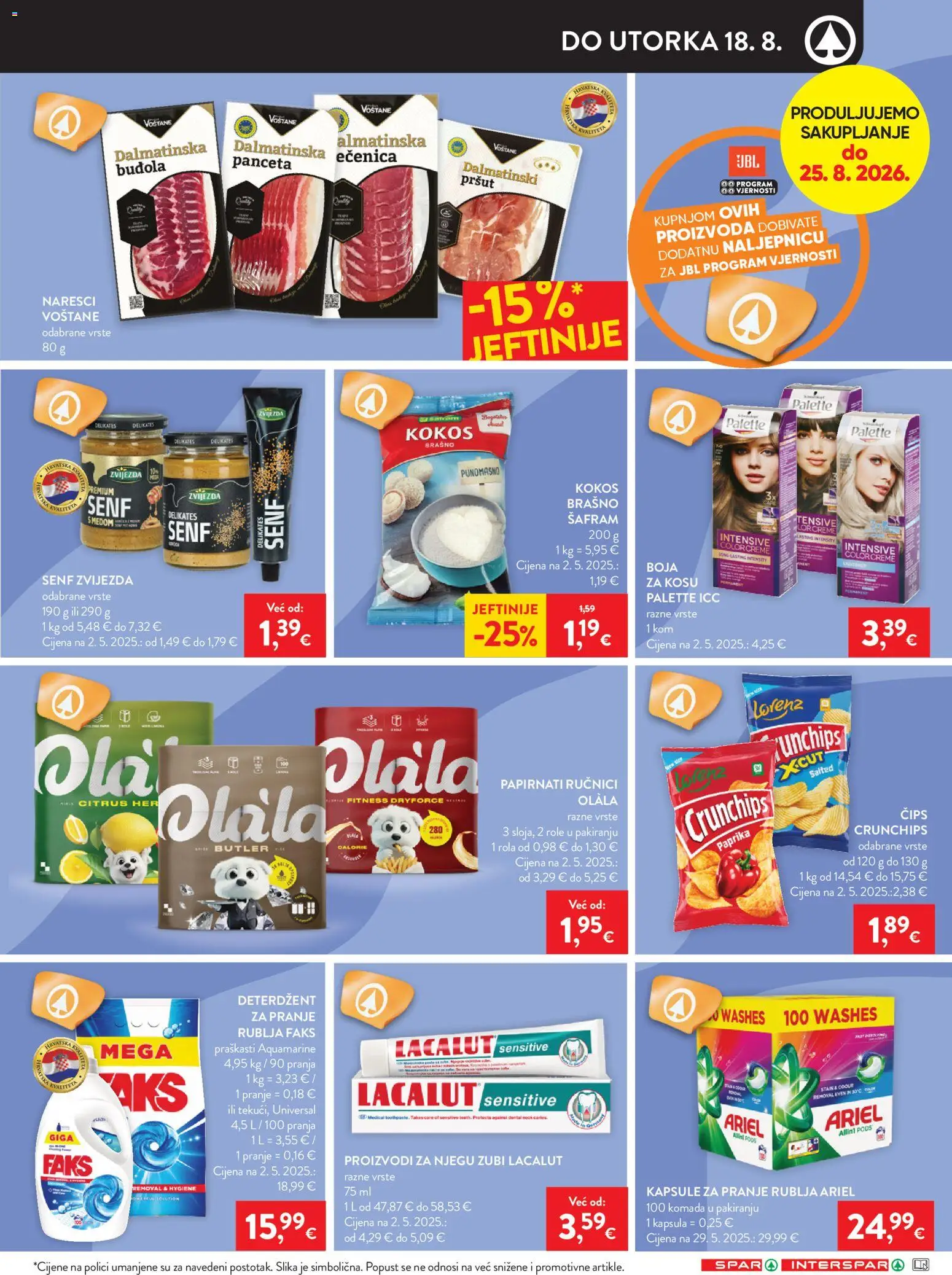 Interspar katalog | vrijedi od 12.08.2026 | Stranica: 21 | Proizvodi: Buđola, Čips, Kokos, Kapsule