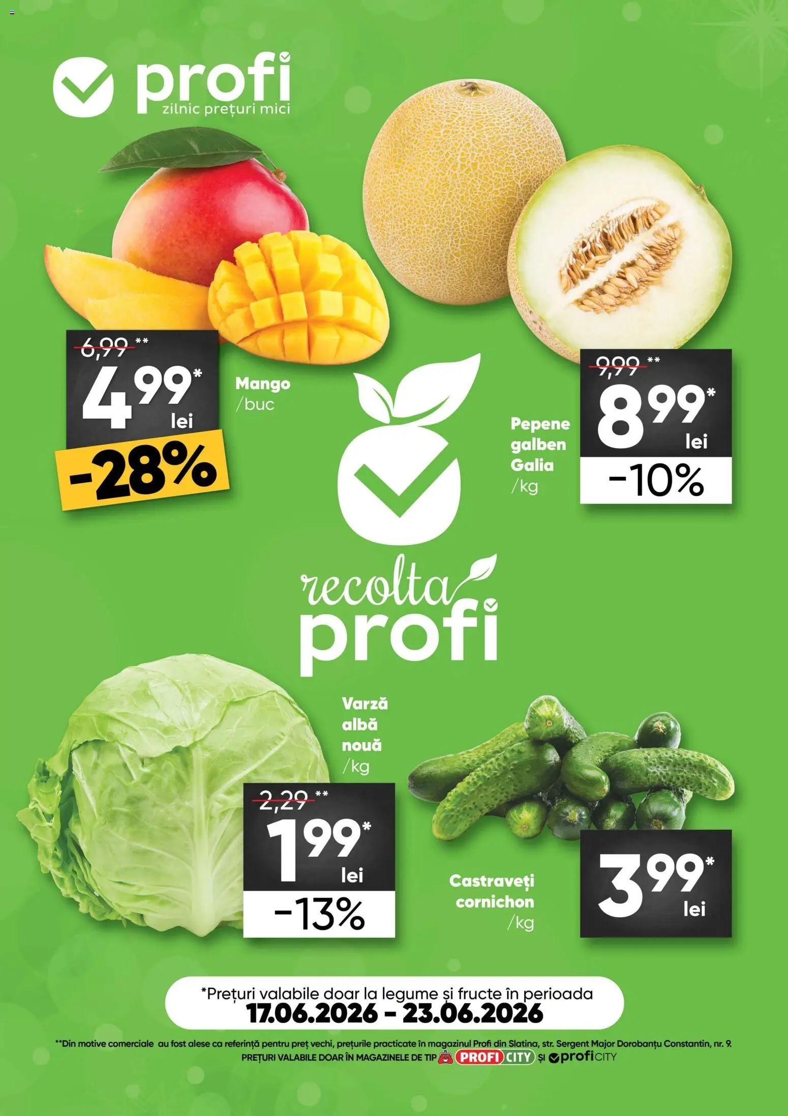 Noul catalog Profi – valabil de la 17.06.2026 | Pagină: 1 | Produse: Mici, Legume, Fructe, Mango