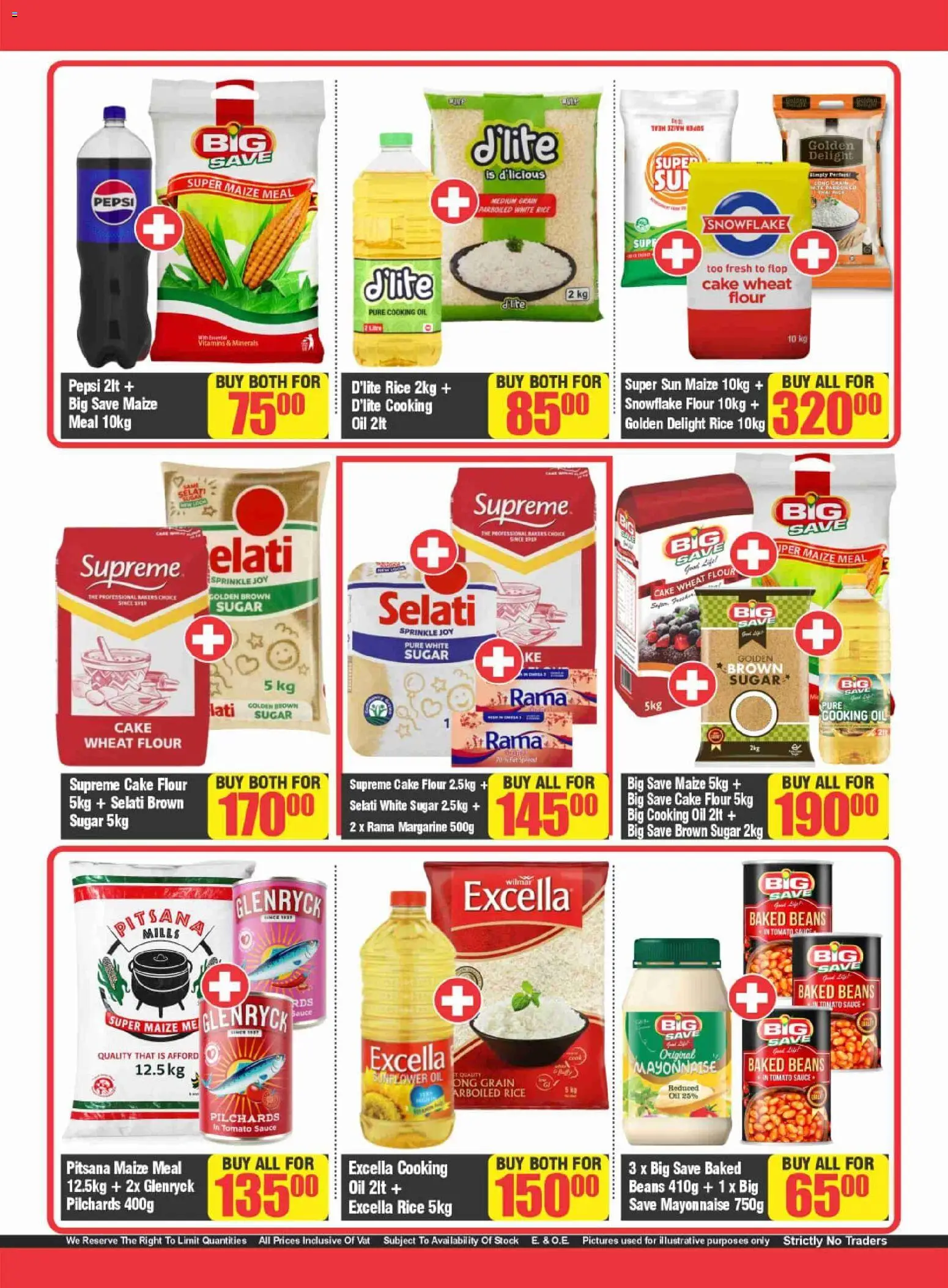New Big Save catalogue – valid from 24/07/2026 | Page: 7 | Products: Beans, Maize meal, Stock, Sauce