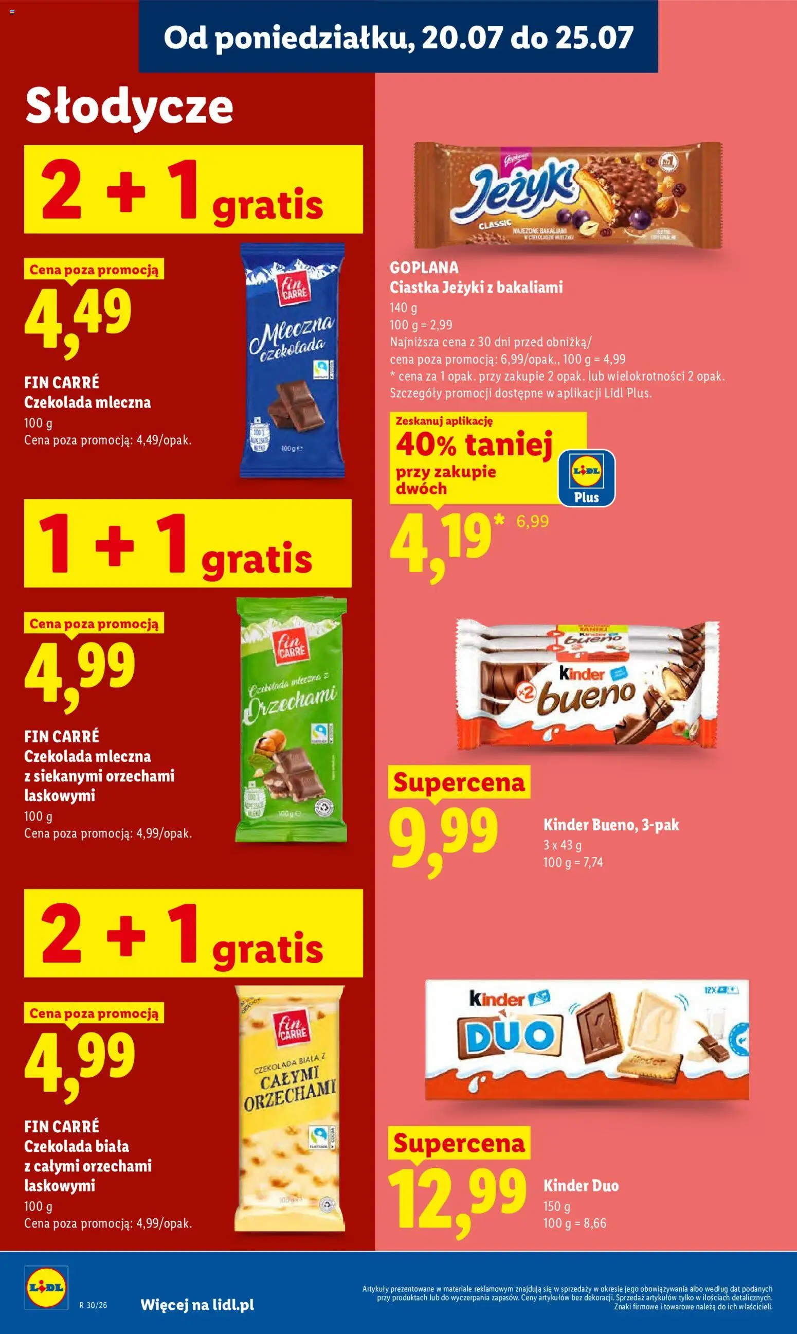 Lidl Polsko leták od 20.07.2026 | Strana: 84 | Produkty: Kinder