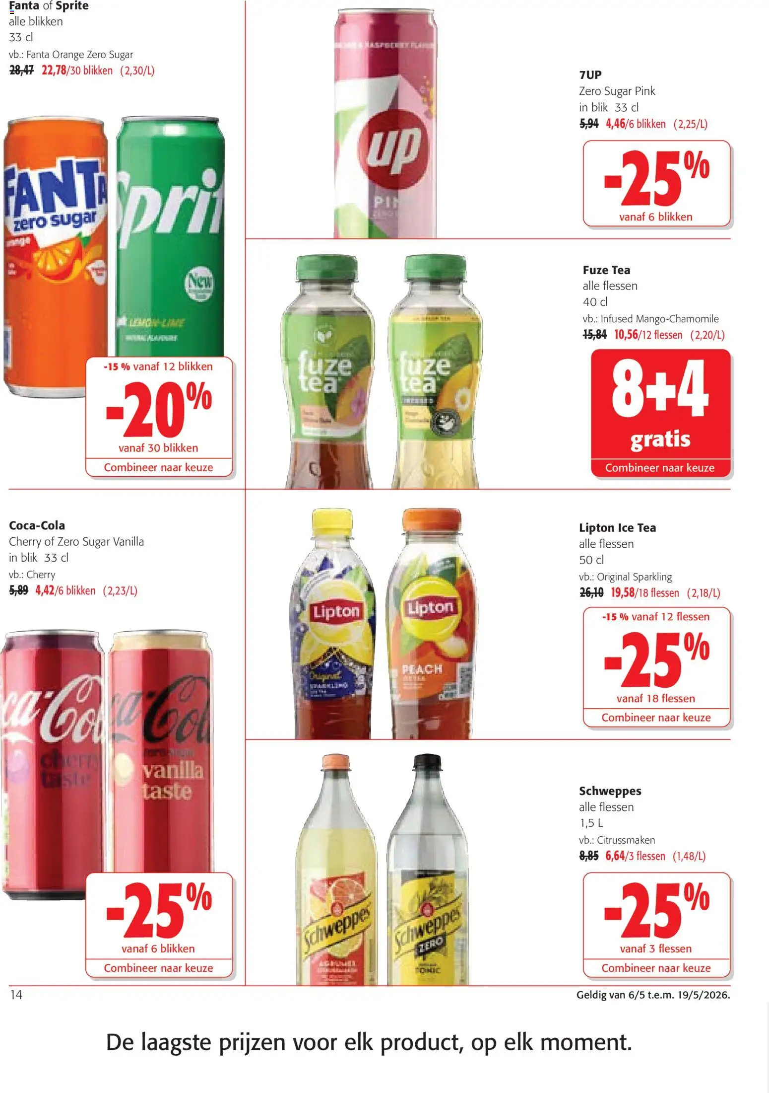 {H1} | Pagina: 14 | Producten: Zsalukő, Fanta, Sprite