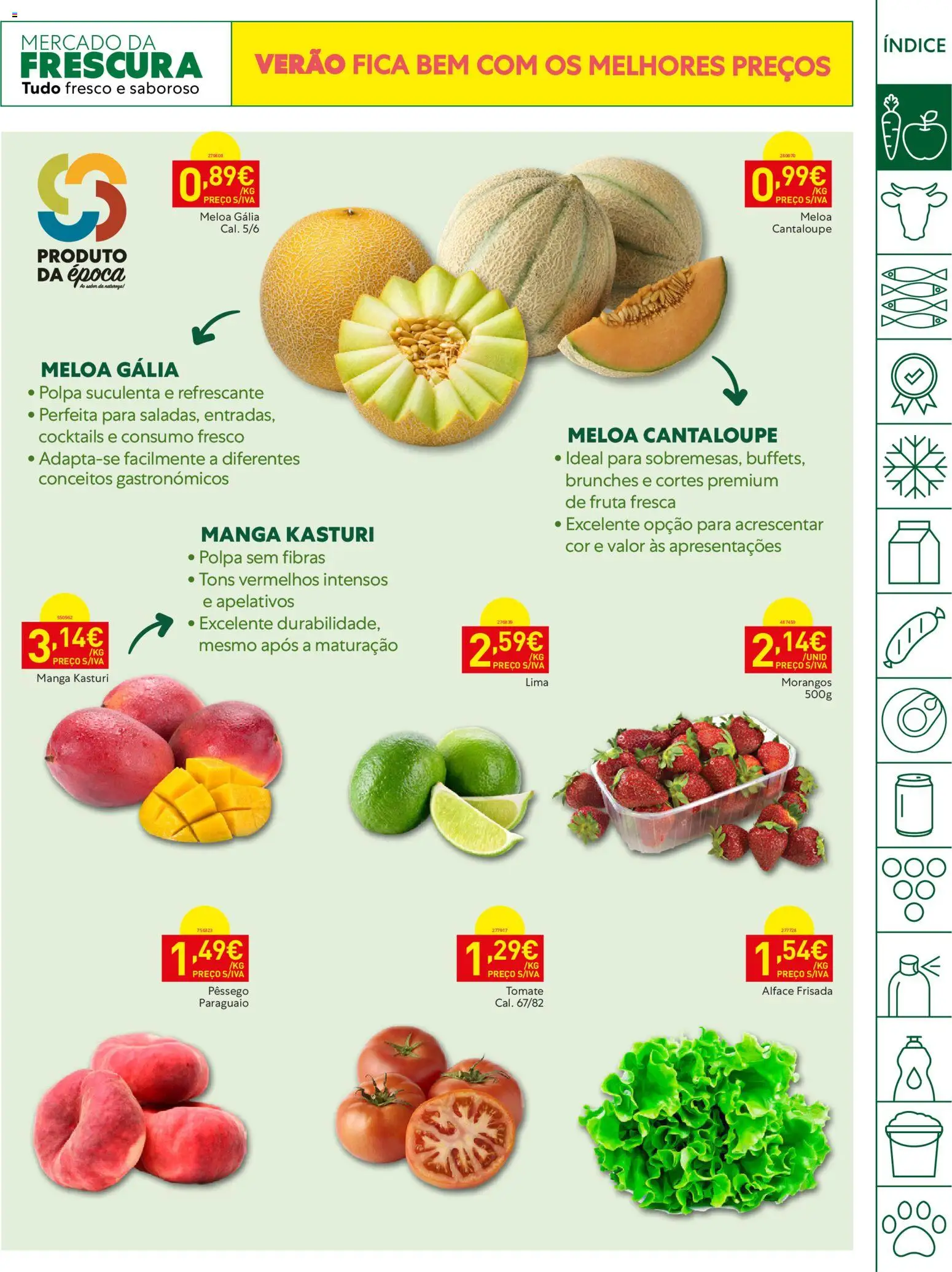 Recheio folheto │ válido de 18/08/2026 | Página: 3 | Produtos: Tomate, Lima, Morangos, Alface