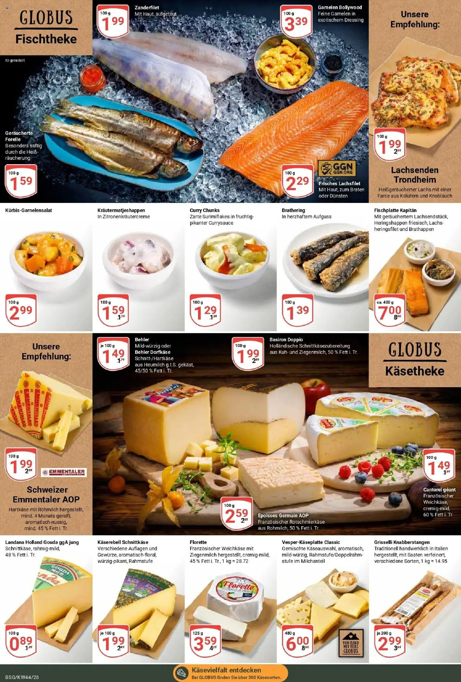 Globus Prospekt Braunschweig – gültig ab 26.10.2026 | Seite: 9 | Produkte: Gouda, Dressing, Garnelen, Knoblauch