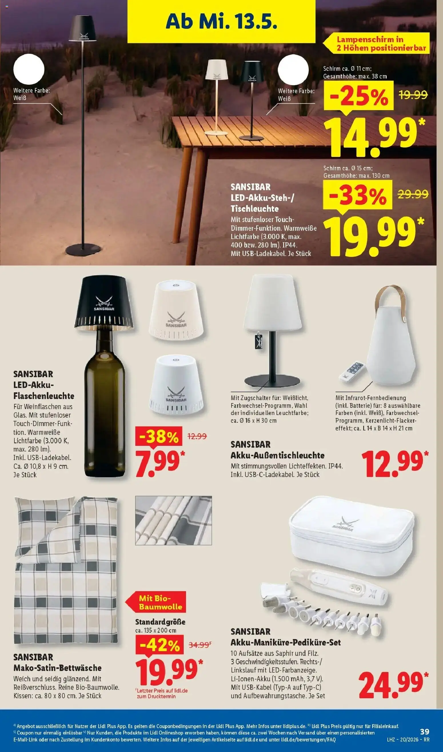 Lidl Prospekt Hagen – gültig ab 11.05.2026 | Seite: 61 | Produkte: Kissen, Batterie, Lampenschirm