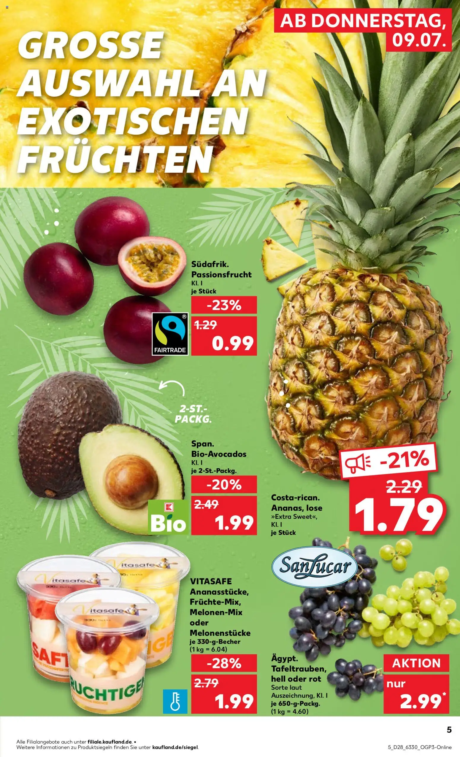 Kaufland Prospekt Hamburg – gültig ab 09.07.2026 | Seite: 5 | Produkte: Saft