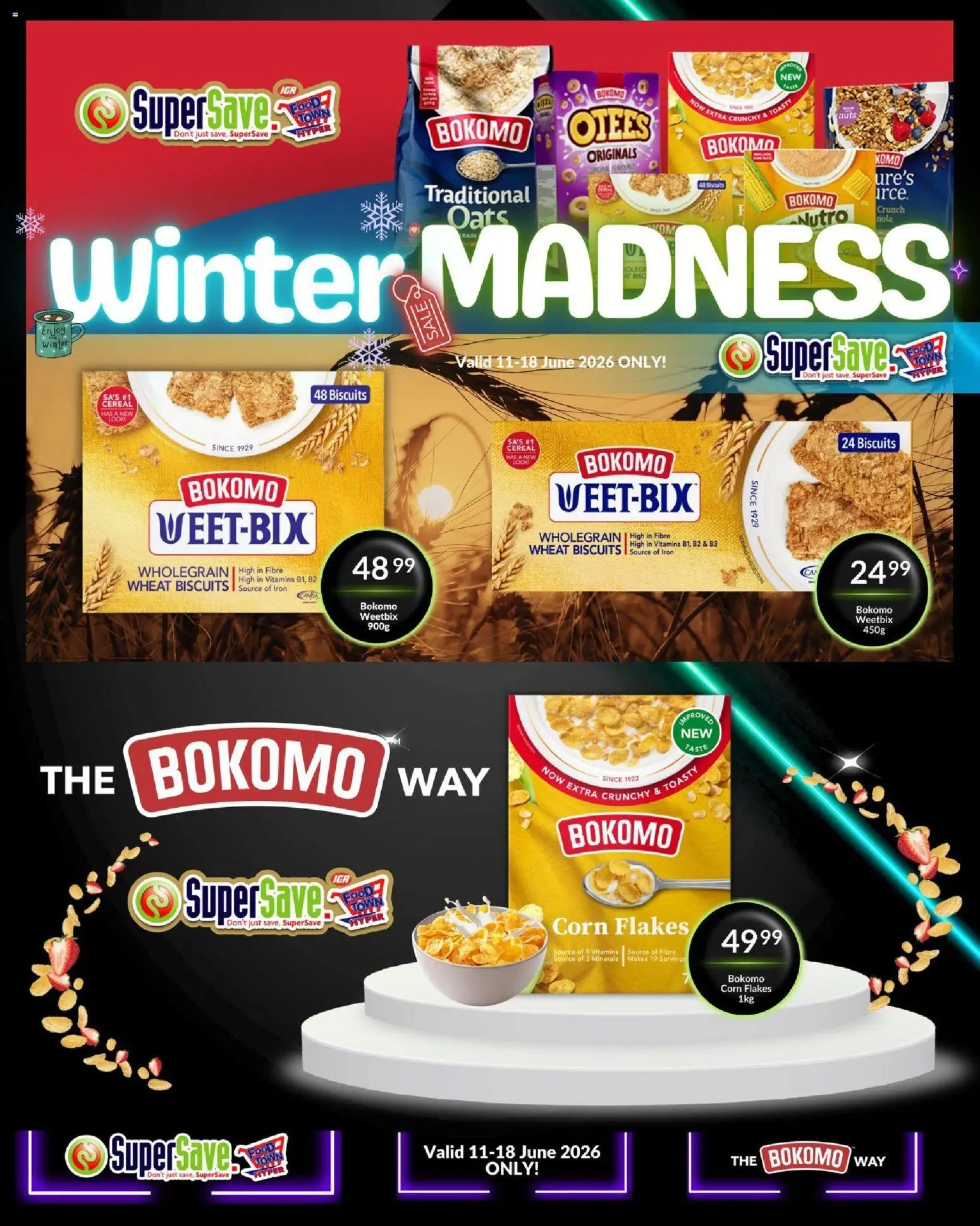 New Super Save catalogue – valid from 11.06.2026 | Page: 15 | Products: Corn, Vitamins, Oats, Biscuits
