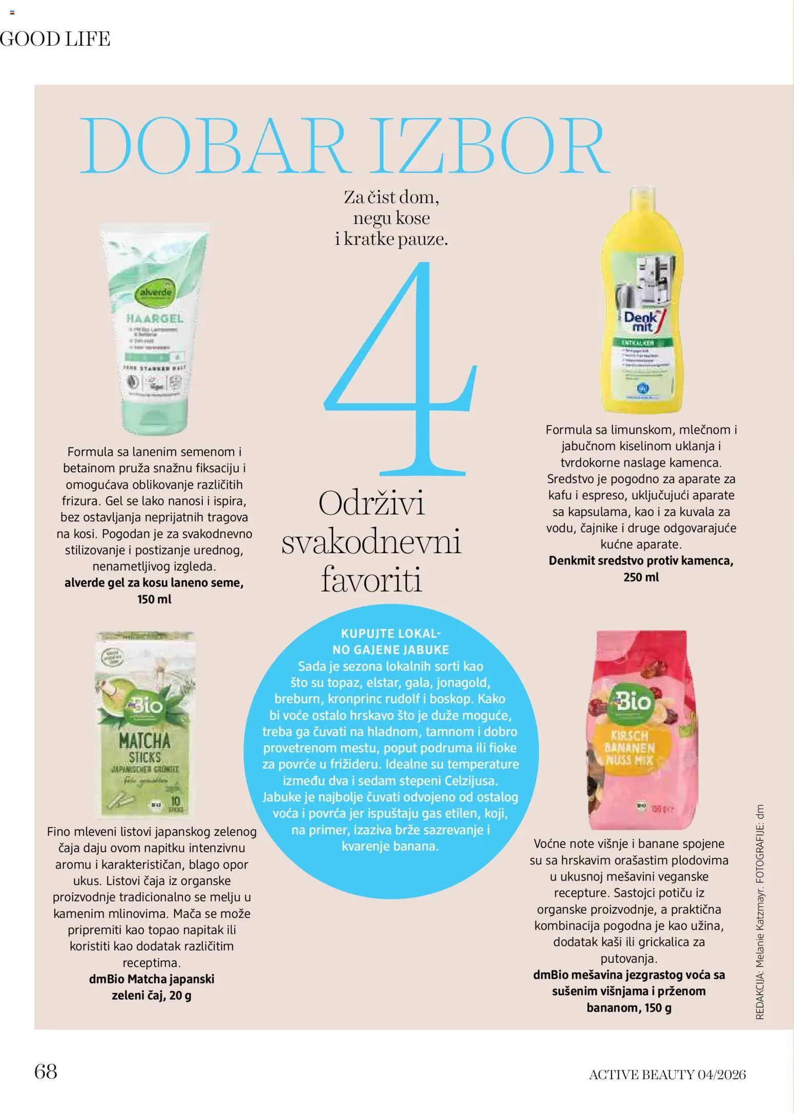 DM Drogerie katalog - važi od 15.10.2026 | Strana: 68 | Proizvode: Voće, Matcha, Povrće, Banane