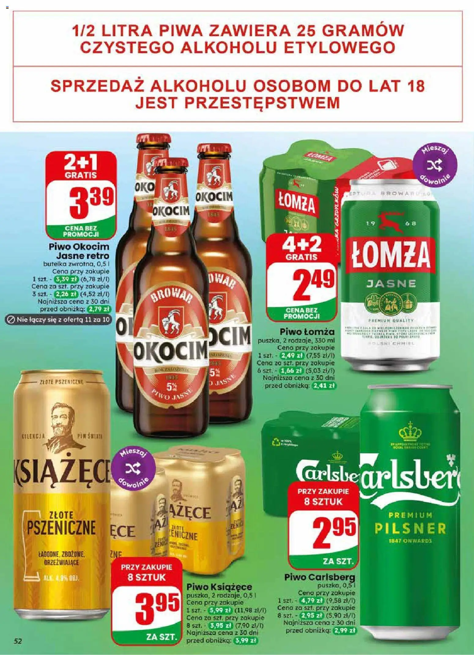 Dino gazetka od 27.05.2026 | Strona: 52 | Produkty: Sushi, Piwo Carlsberg, Piwo