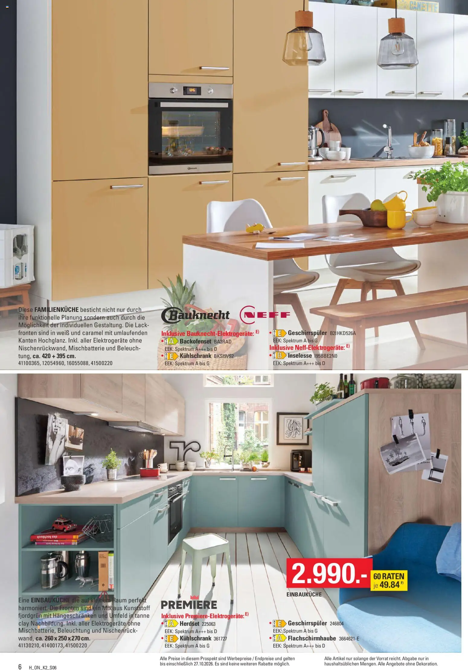 Höffner Prospekt KüchenSpezial – gültig ab 25.09.2026 | Seite: 6 | Produkte: Neff, Geschirrspüler, Einbauküche, Kühlschrank