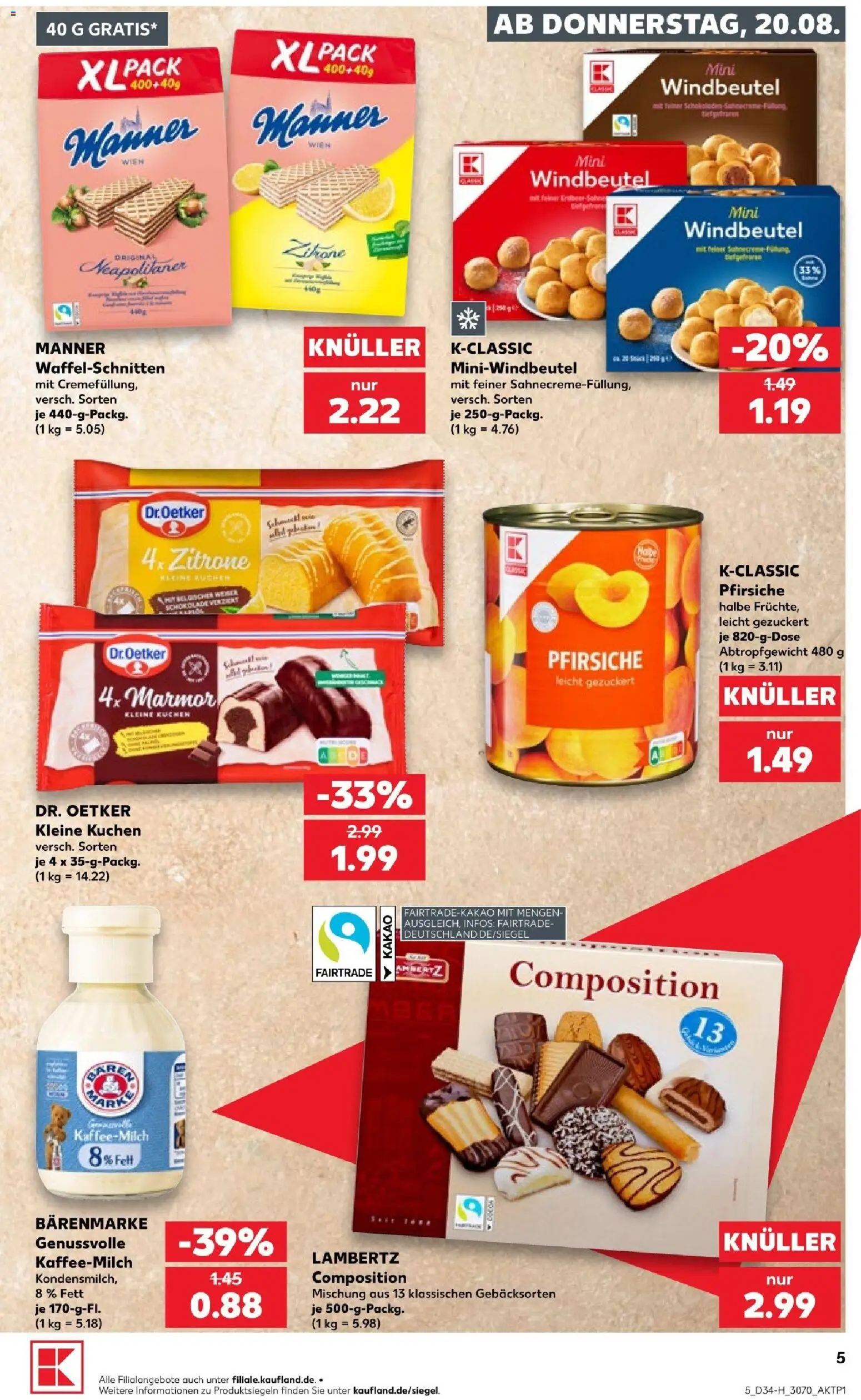 Kaufland Prospekt Leipzig – gültig ab 20.08.2026 | Seite: 5 | Produkte: Zitrone, Kuchen
