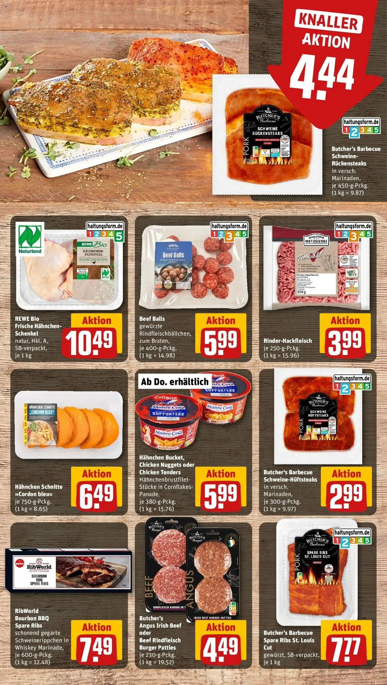 Rewe Prospekt Pfullingen – gültig ab 05.07.2026 | Seite: 11 | Produkte: Hahnchen, Cornflakes, Spare ribs, Rindfleisch