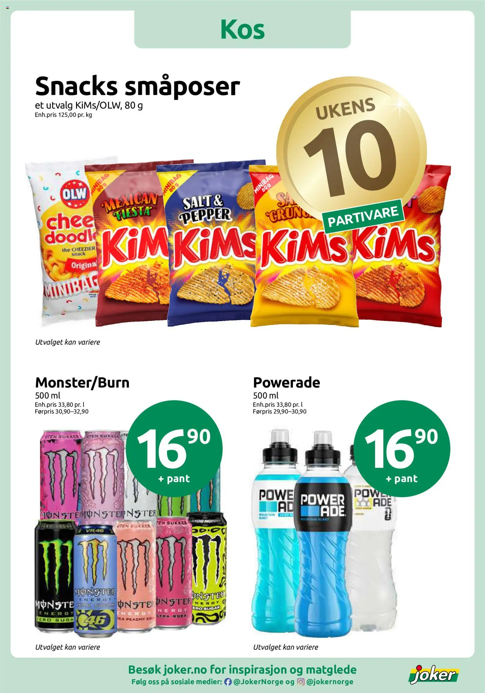 {H1} | Side: 2 | Produkter: Monster, Snacks, Sukker, Salt