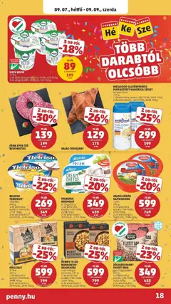 BELRISO TEJBERIZS*, többféle 200 g - amely érvényes a következő dátumtól: 2026.09.03. | Oldal: 18 | Termékek: Croissant, Fánk, Grill, Kukorica