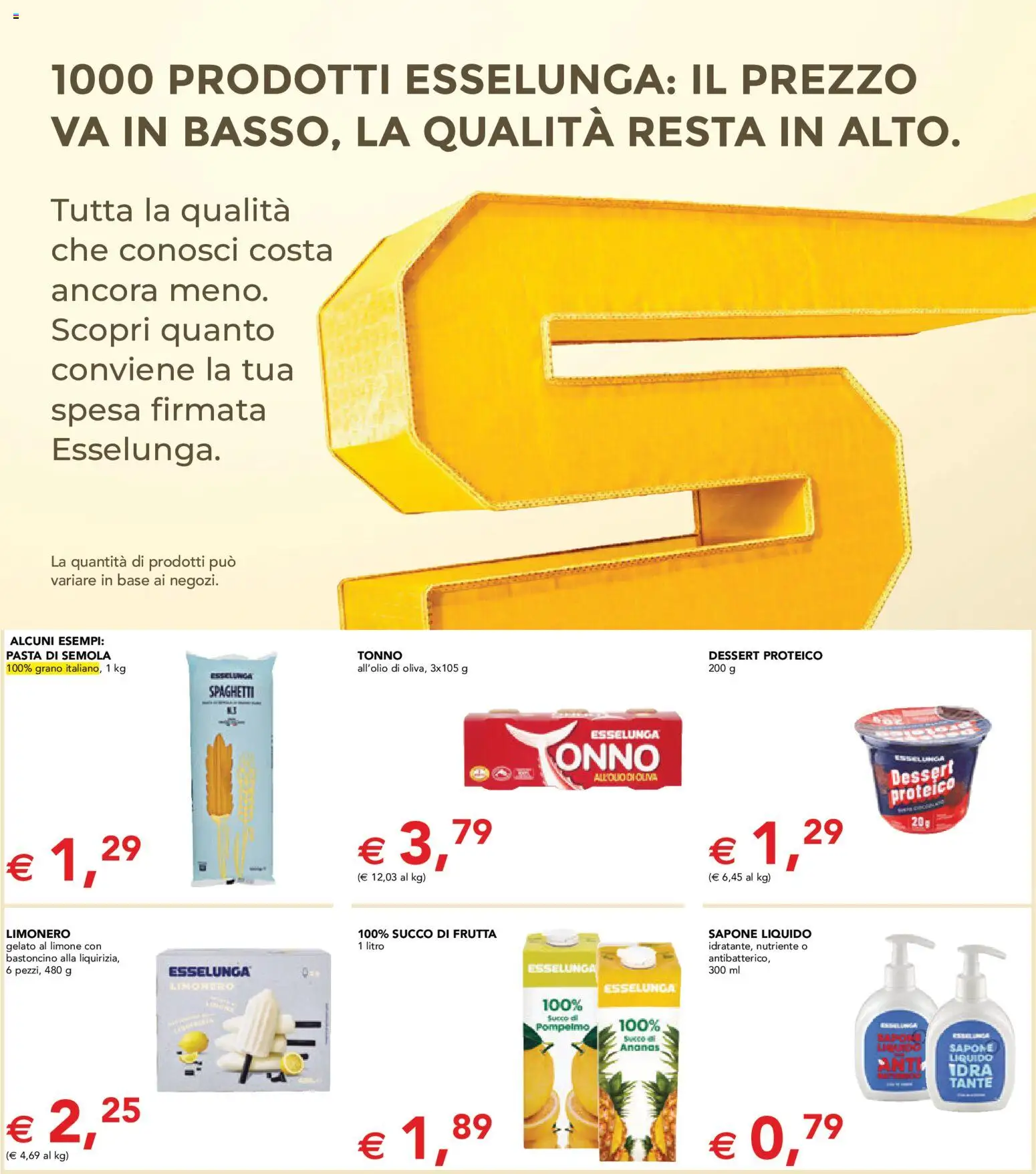 Volantino Esselunga S del 18.05.2026 | Pagina: 2 | Prodotti: Gelato, Frutta, Limone, Tonno