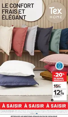 Carrefour - Prévisualisation de Carrefour Special linge de nuit & maison valide à partir de 12.05.2026 | Page: 3 | Produits: Taie d'oreiller, Lit, Housse de couette, Couette